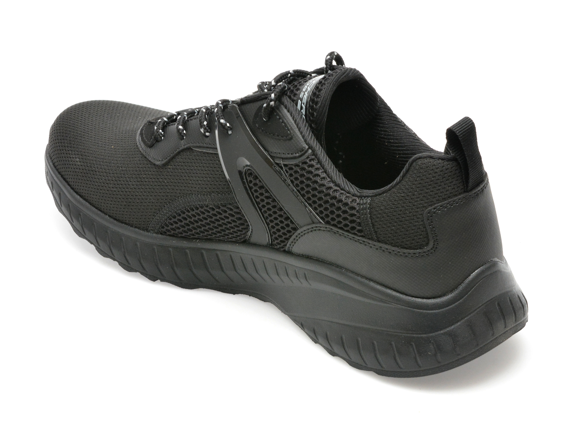 Pantofi sport SKECHERS negri, BOBS SQUAD CHAOS, din material textil - imagine 5