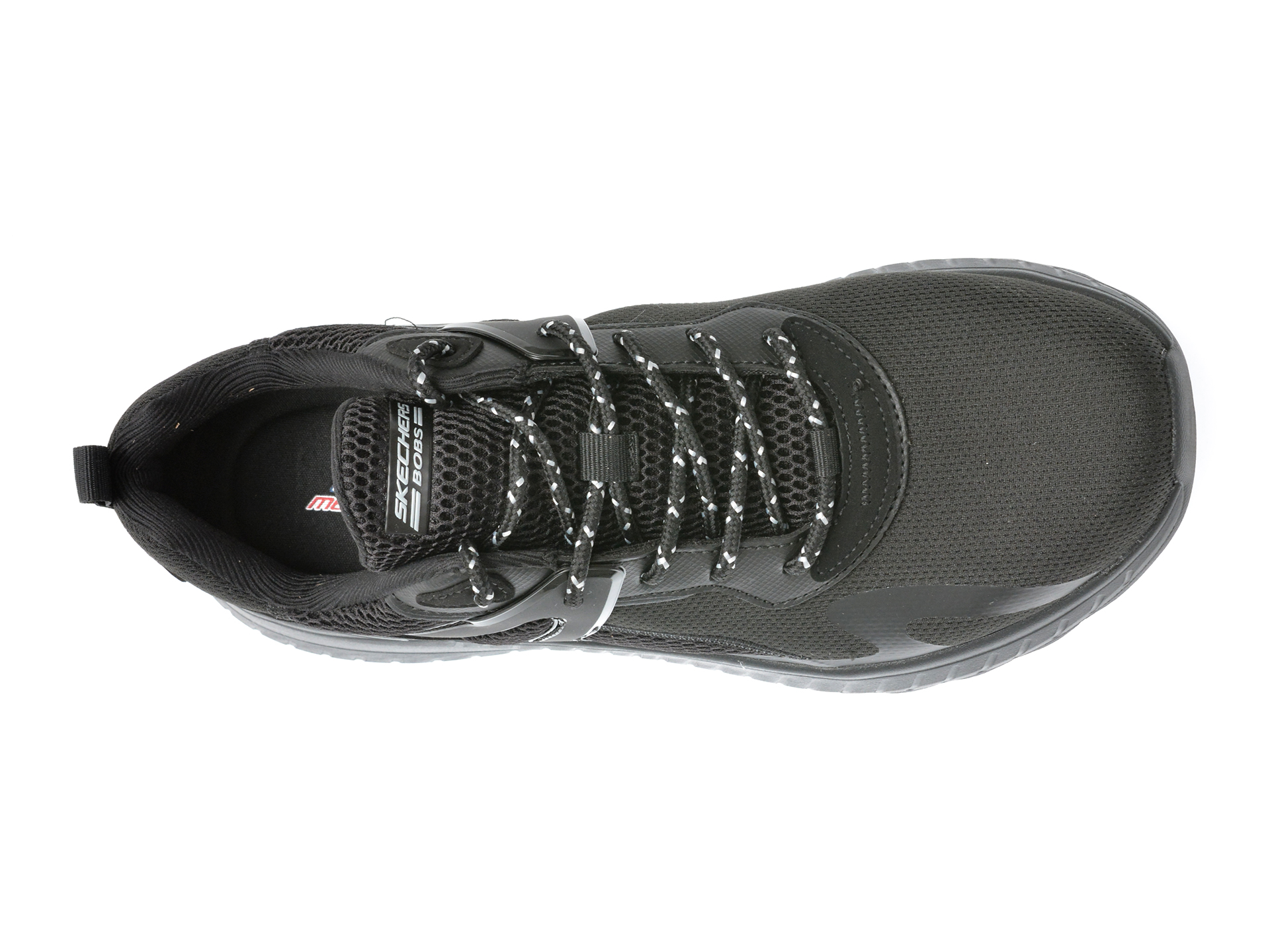 Pantofi sport SKECHERS negri, BOBS SQUAD CHAOS, din material textil - imagine 6