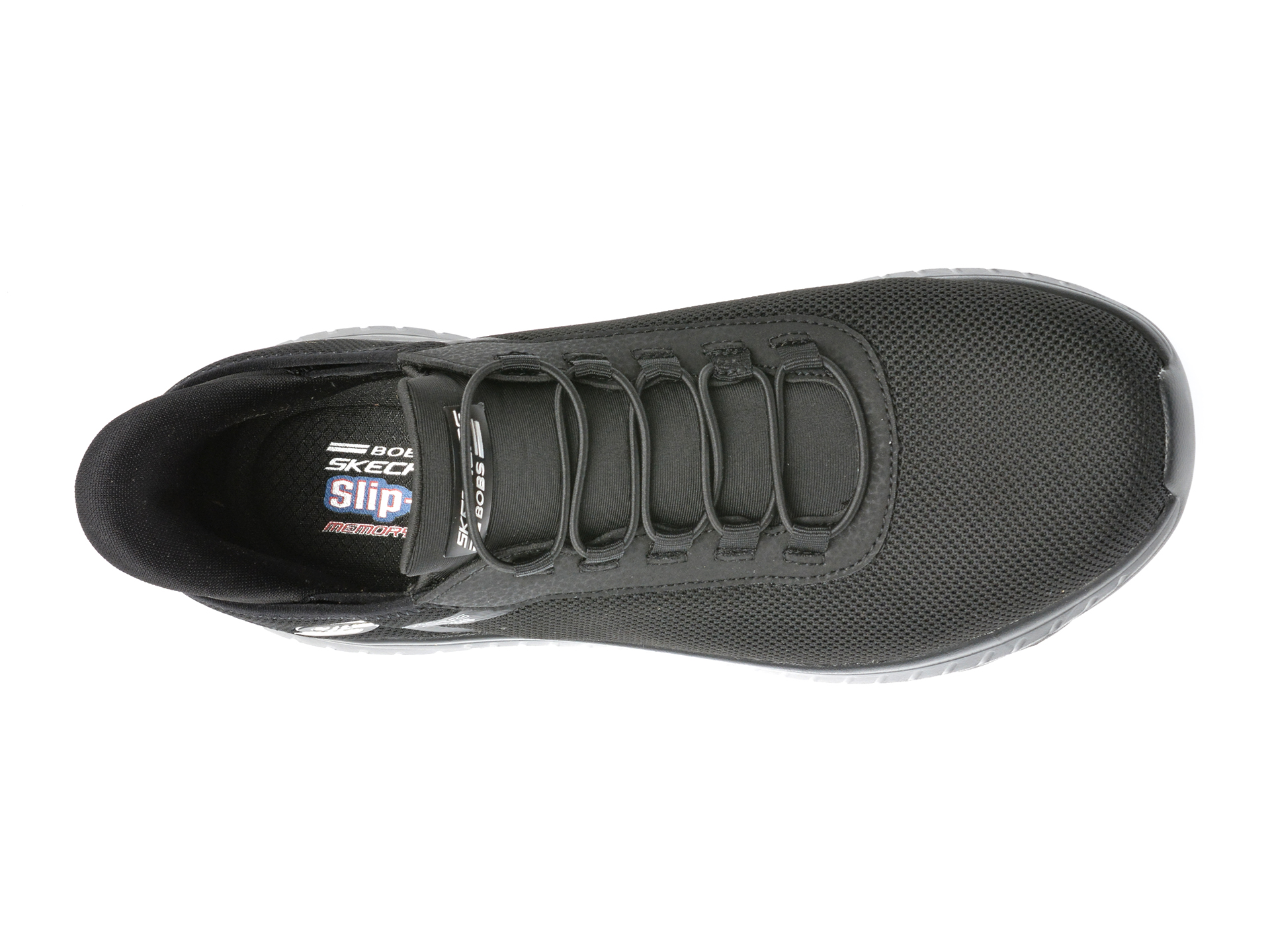 Pantofi sport SKECHERS negri, BOBS SQUAD CHAOS, din material textil - imagine 6