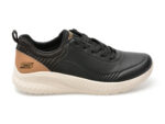 Pantofi sport SKECHERS negri, BOBS SQUAD CHAOS, din piele ecologica