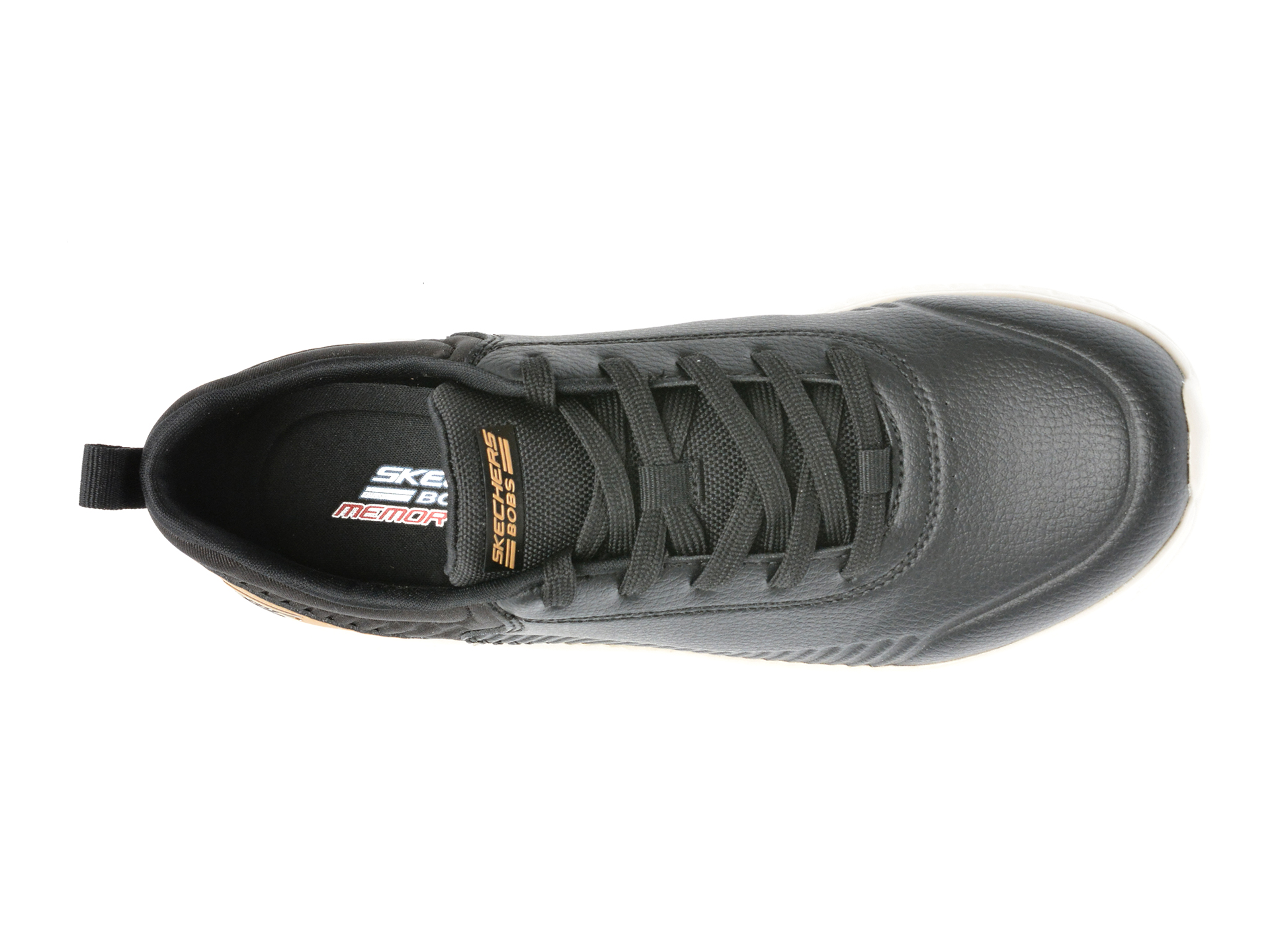Pantofi sport SKECHERS negri, BOBS SQUAD CHAOS, din piele ecologica - imagine 6