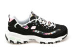 Pantofi sport SKECHERS negri, D LITES, din piele ecologica