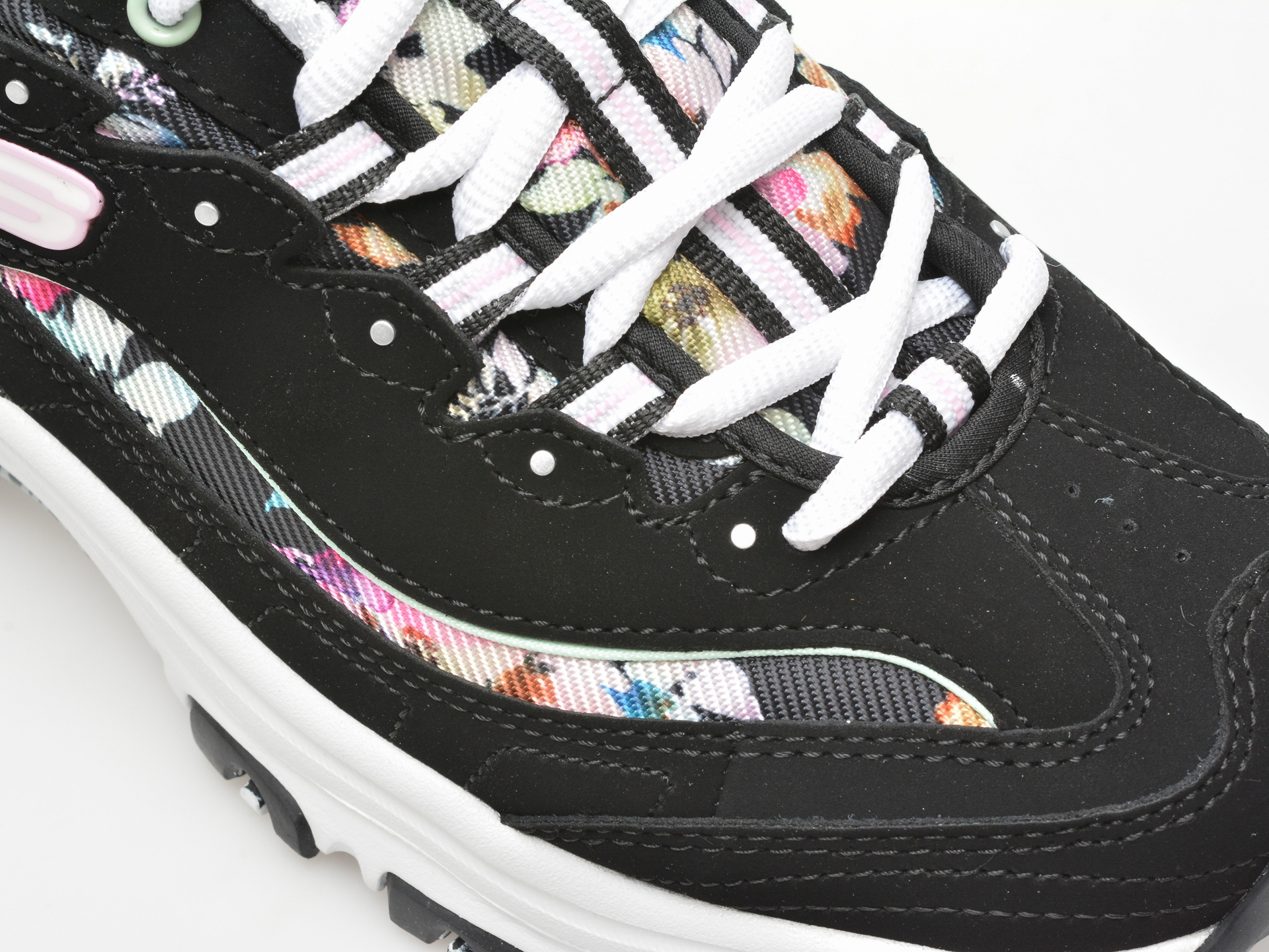 Pantofi sport SKECHERS negri, D LITES, din piele ecologica - imagine 2