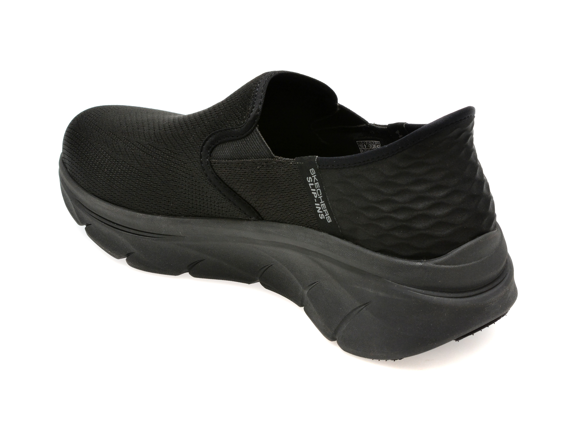 Pantofi sport SKECHERS negri, D LUX WALKER 2.0, din material textil - imagine 5