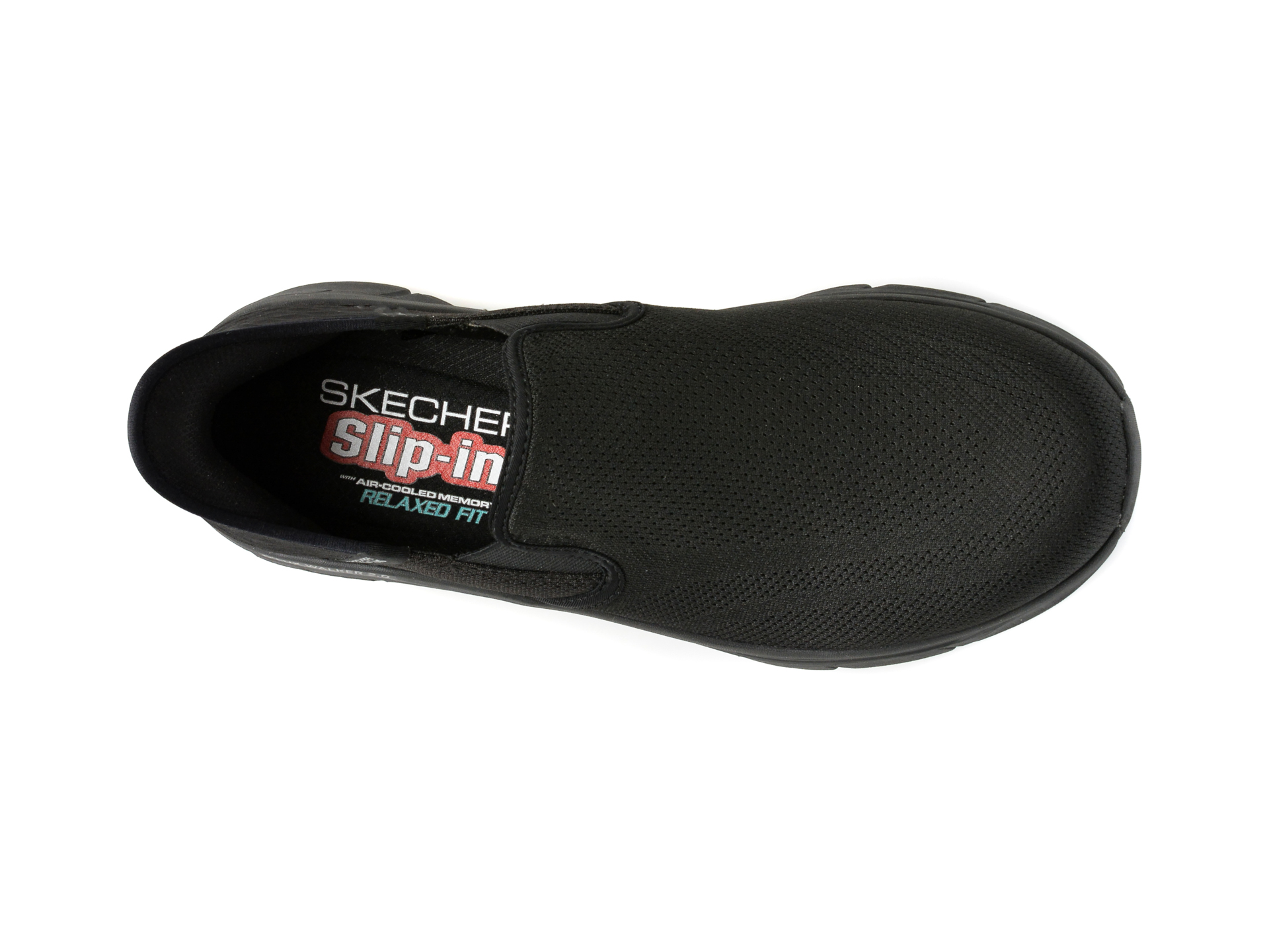 Pantofi sport SKECHERS negri, D LUX WALKER 2.0, din material textil - imagine 6