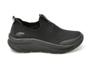 Pantofi sport SKECHERS negri, D LUX WALKER, din material textil