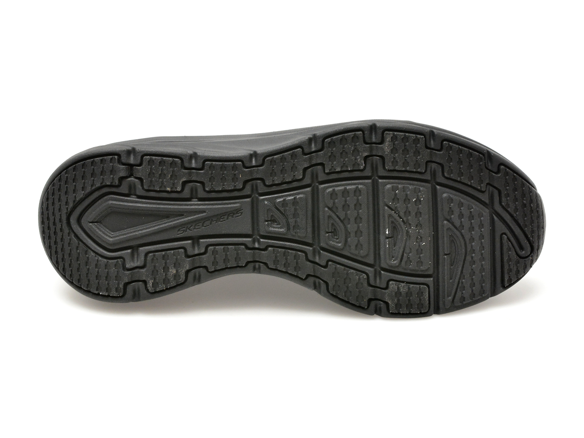 Pantofi sport SKECHERS negri, D LUX WALKER, din material textil - imagine 7