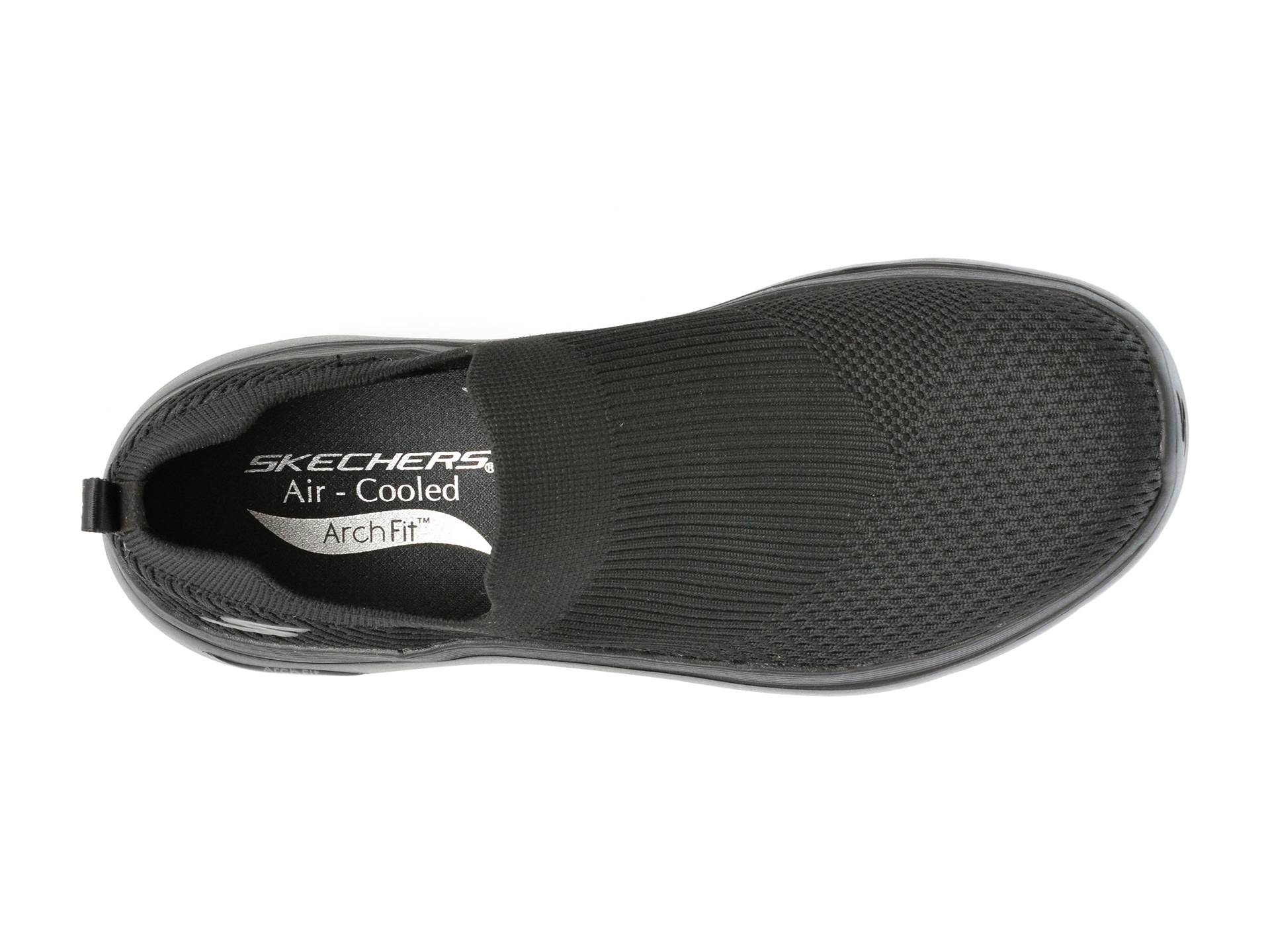 Pantofi sport SKECHERS negri, GO WALK ARCH FIT 2.0, din material textil - imagine 6
