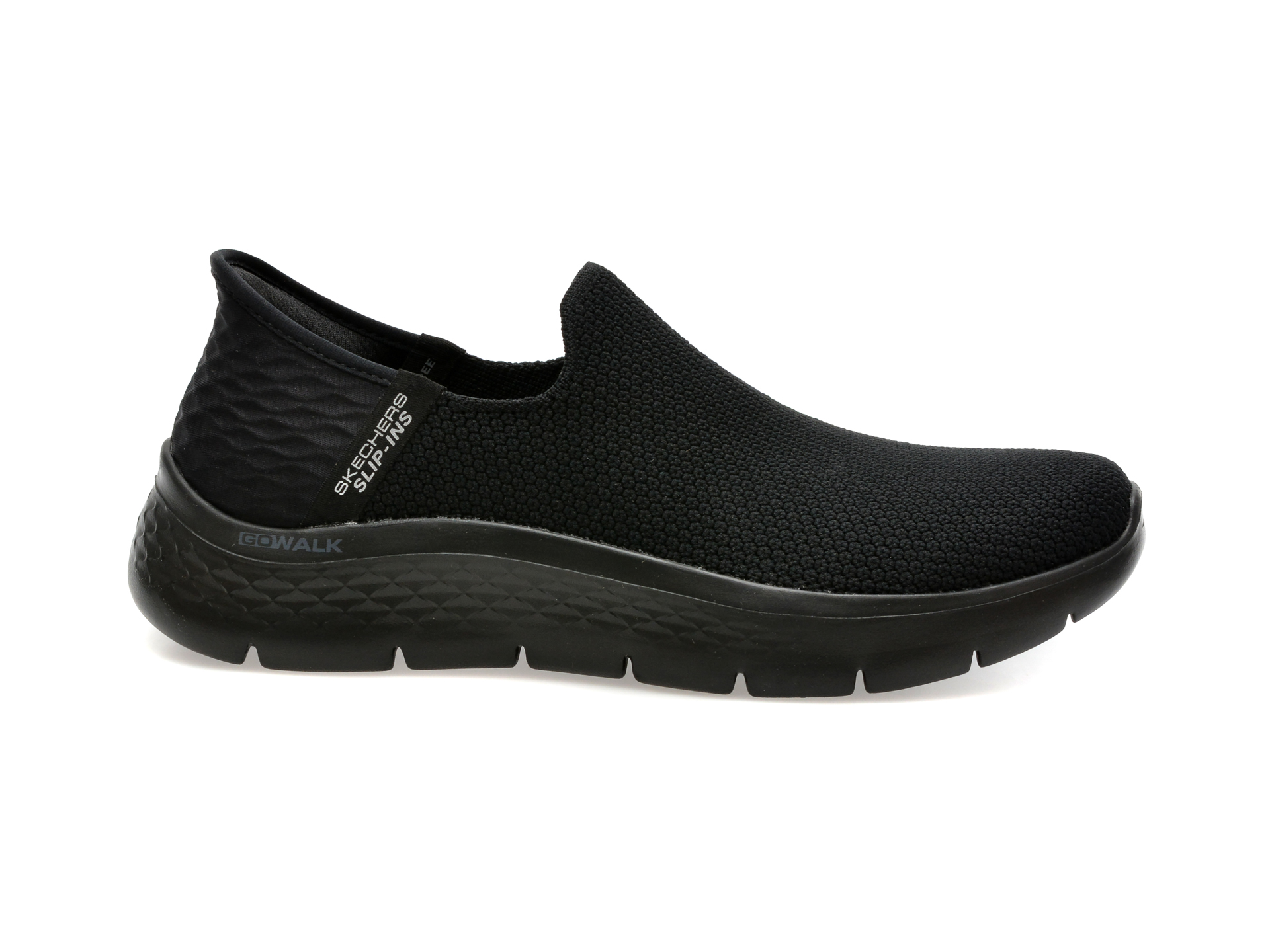 Pantofi sport SKECHERS negri, GO WALK FLEX, din material textil