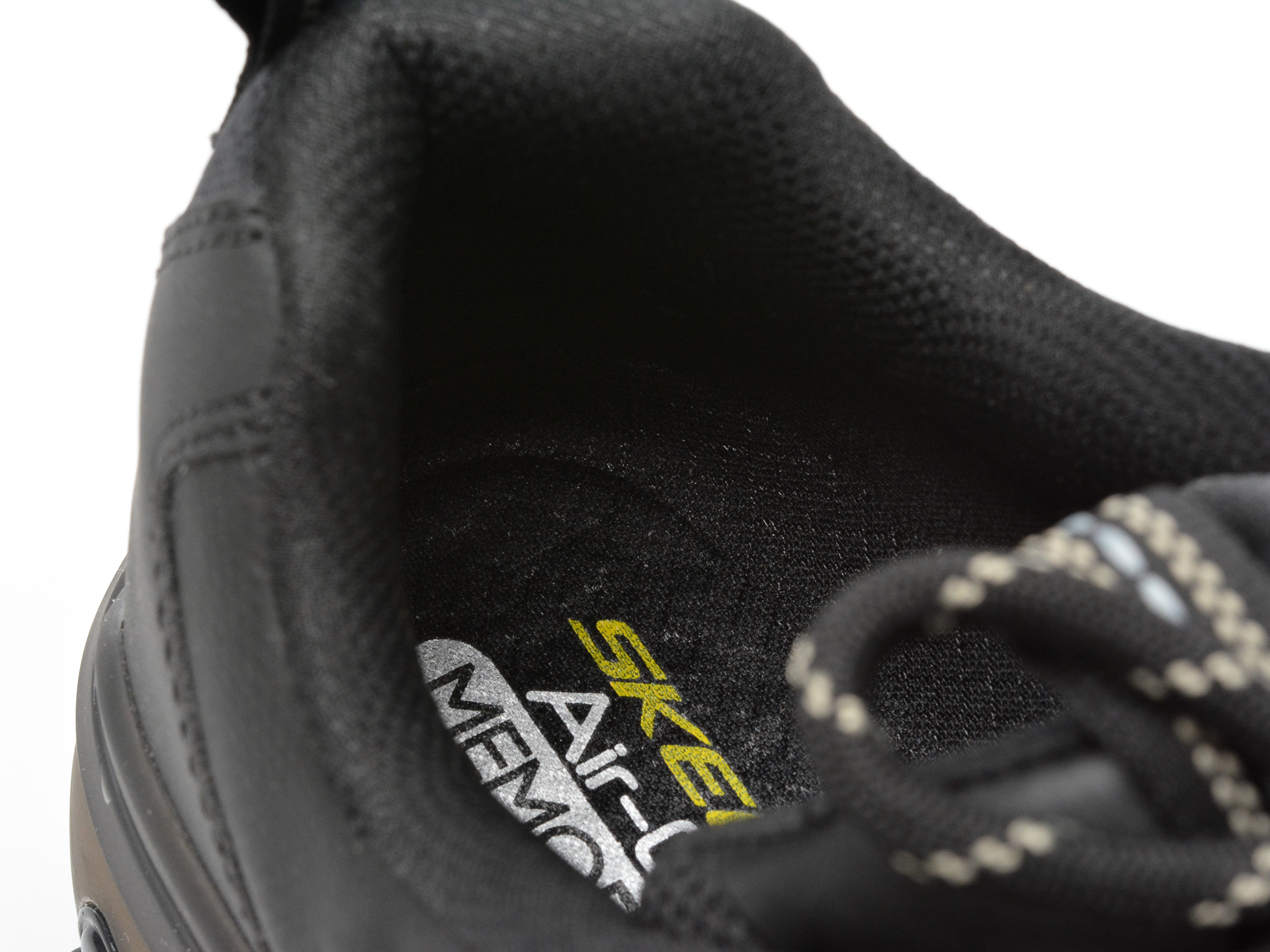 Pantofi sport SKECHERS negri, MAX PROTECT, din material textil si piele ecologica - imagine 3