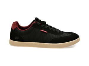 Pantofi sport SKECHERS negri, PLACER, din piele ecologica