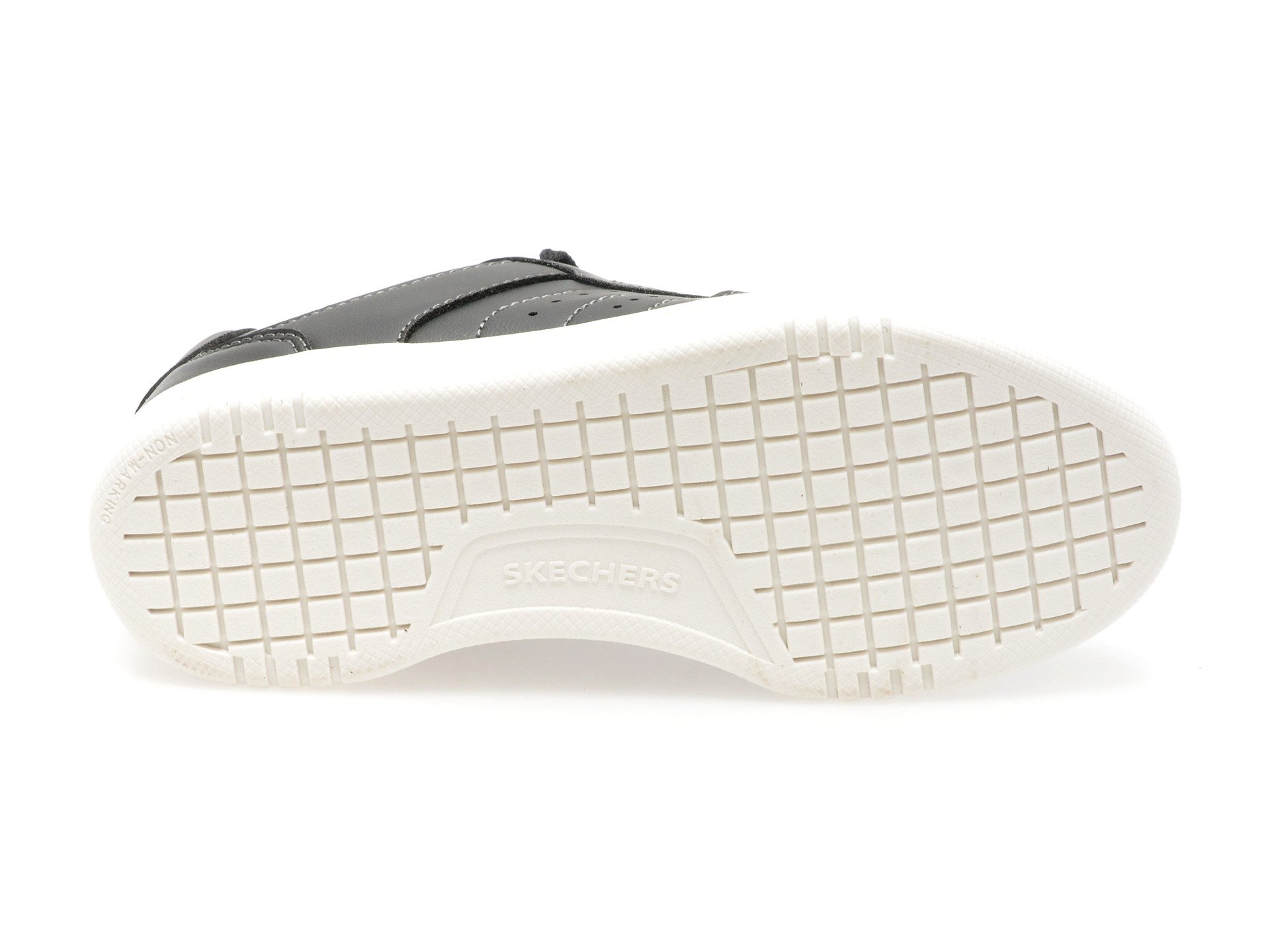 Pantofi sport SKECHERS negri, QUICK STREET, din piele ecologica - imagine 7