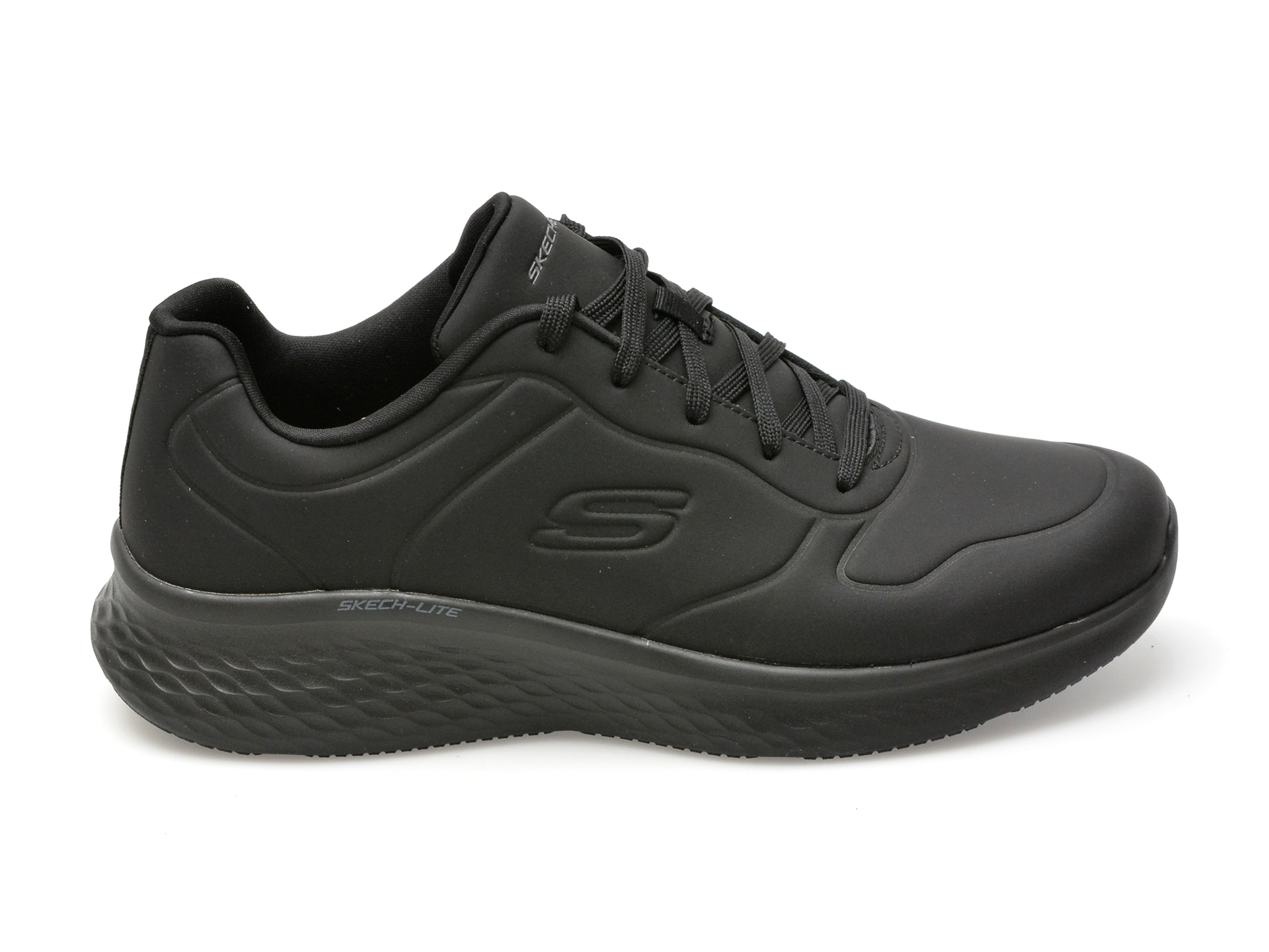 Pantofi sport SKECHERS negri, SKECH-LITE PRO, din piele ecologica