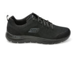 Pantofi sport SKECHERS negri, SUMMITS, din material textil