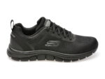 Pantofi sport SKECHERS negri, TRACK, din material textil