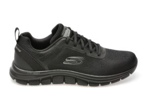 Pantofi sport SKECHERS negri, TRACK, din material textil