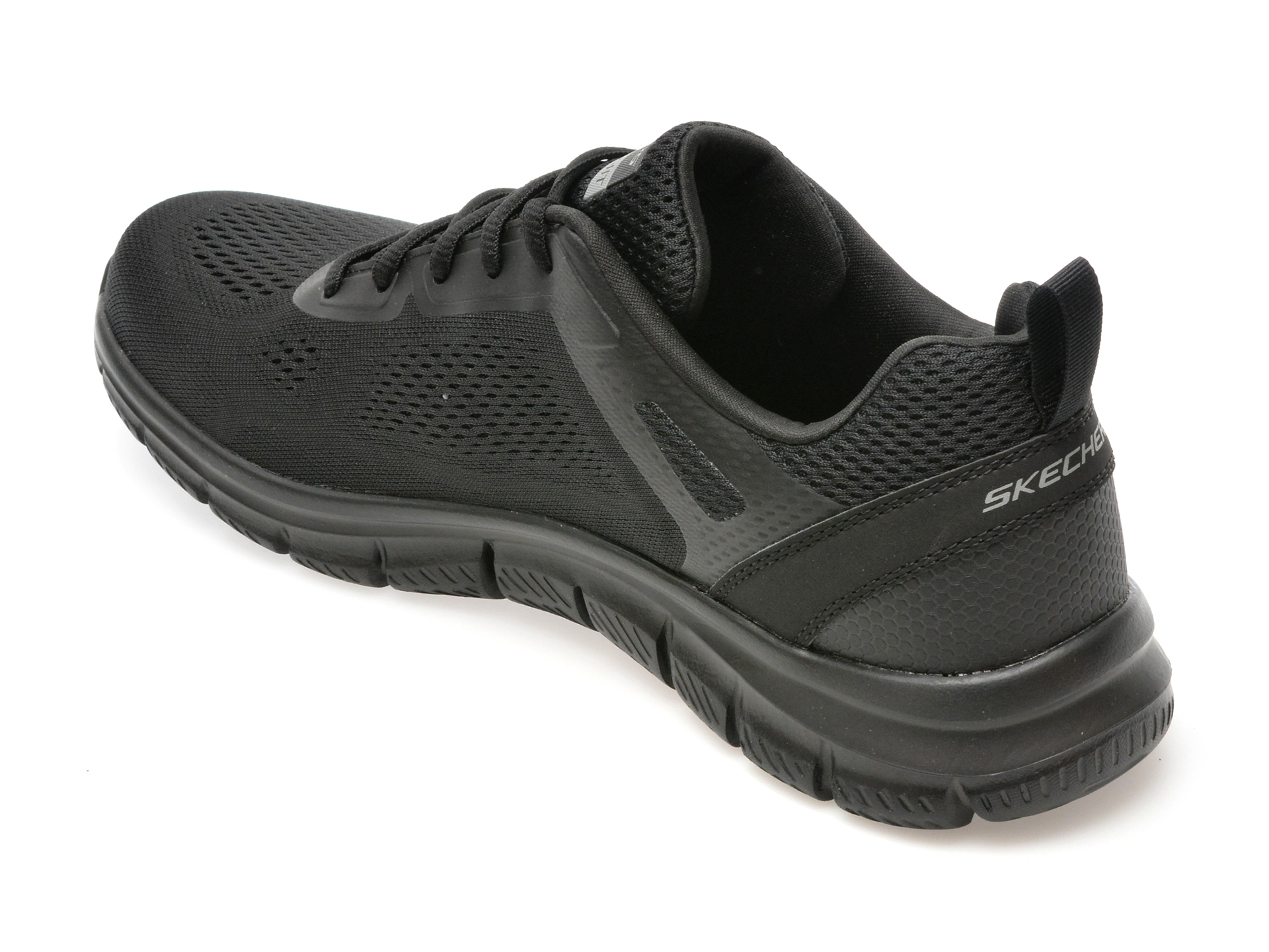 Pantofi sport SKECHERS negri, TRACK, din material textil - imagine 5