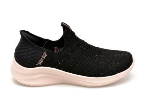 Pantofi sport SKECHERS negri, ULTRA FLEX 3.0, din material textil