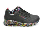 Pantofi sport SKECHERS negri, UNO, din piele ecologica