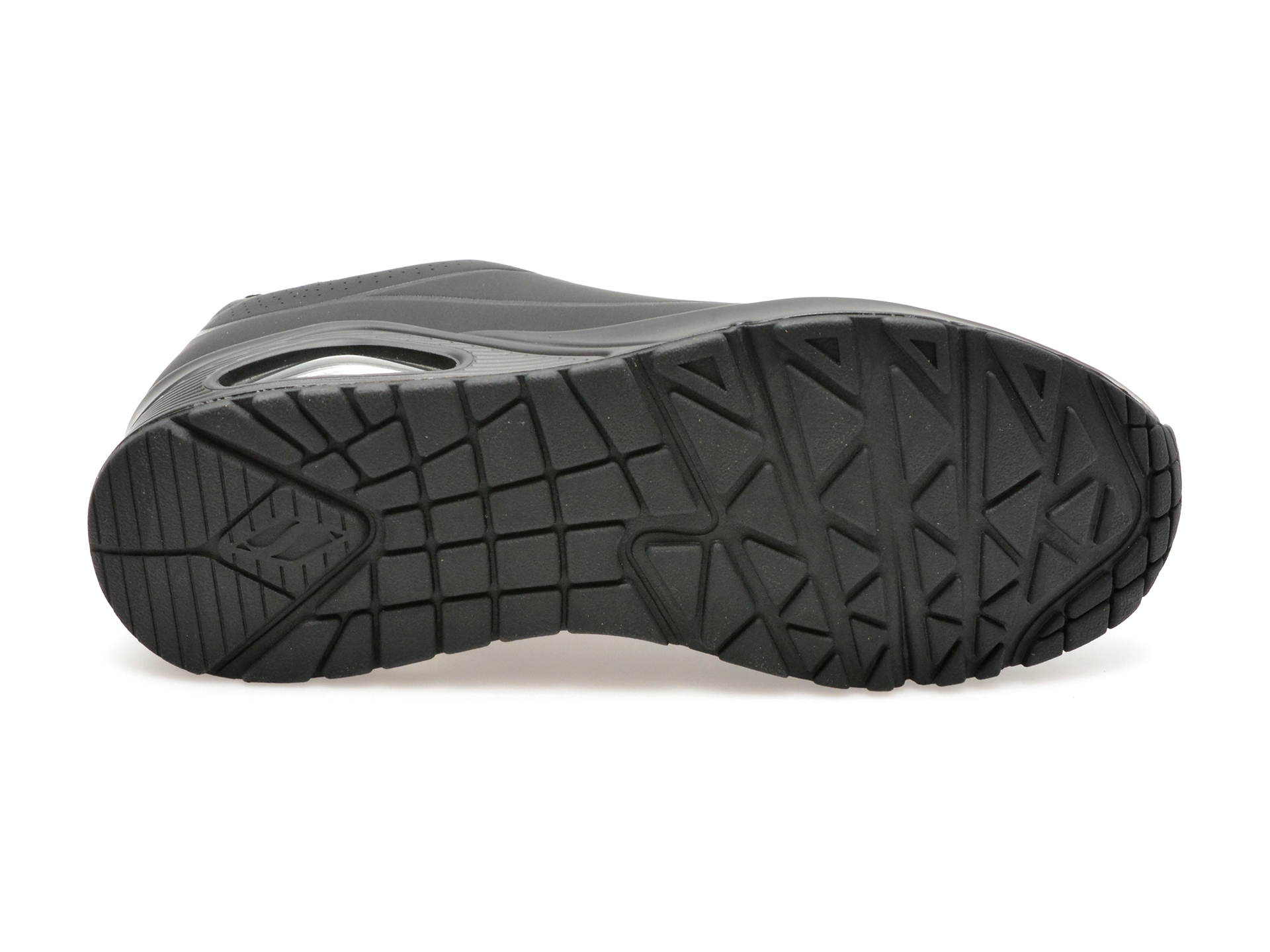 Pantofi sport SKECHERS negri, UNO, din piele ecologica - imagine 7