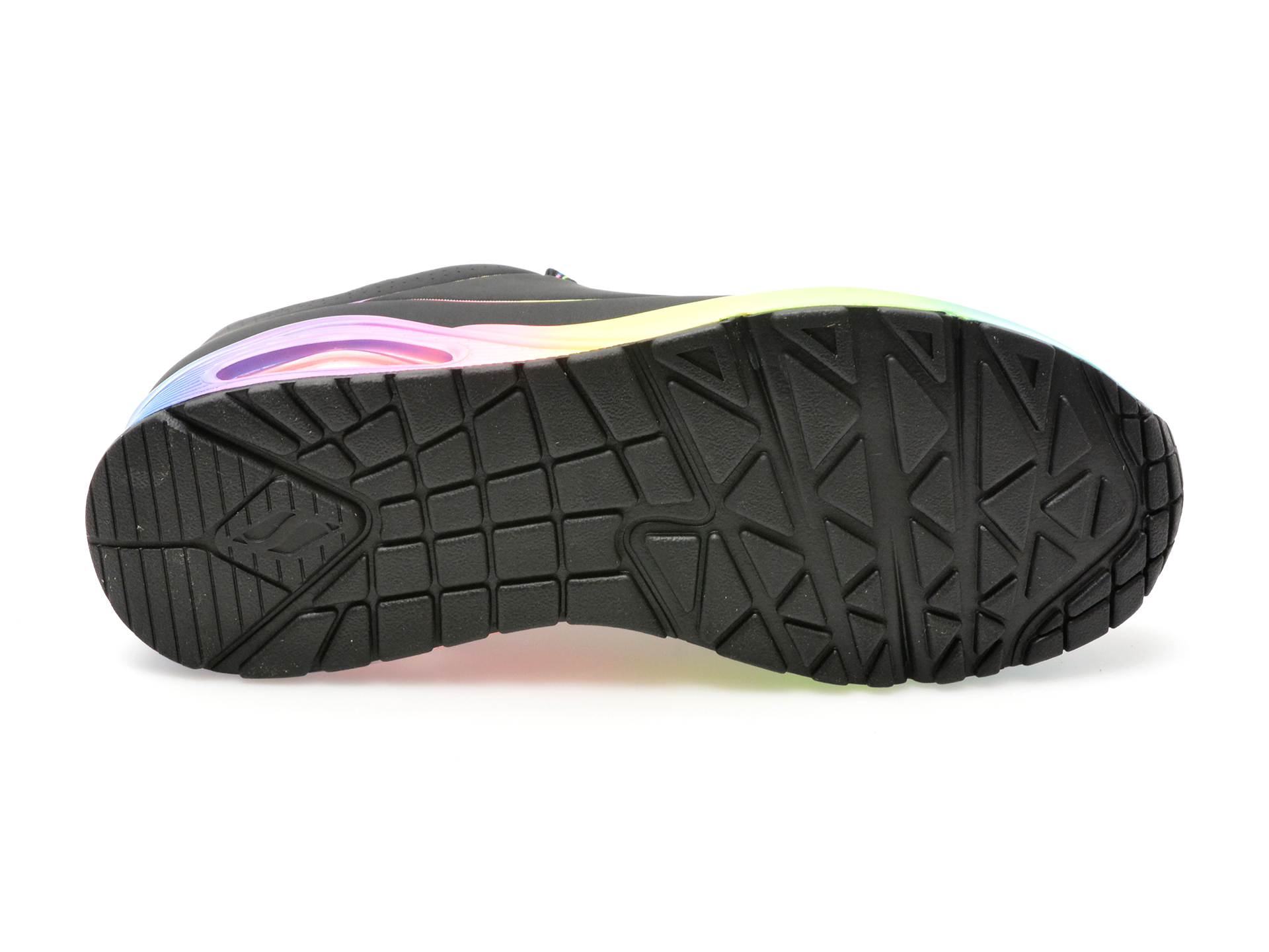 Pantofi sport SKECHERS negri, UNO, din piele ecologica - imagine 7