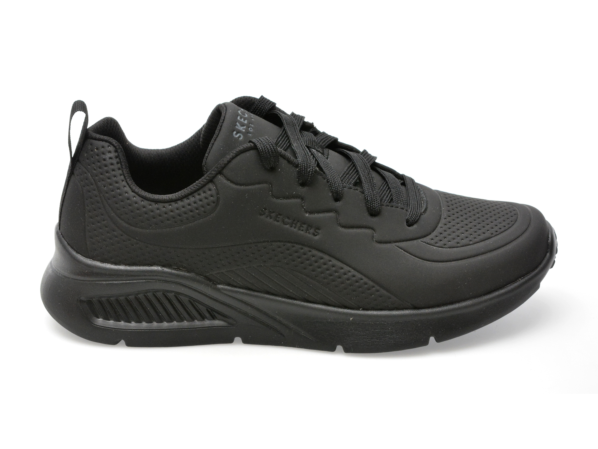 Pantofi sport SKECHERS negri, UNO LITE, din piele ecologica