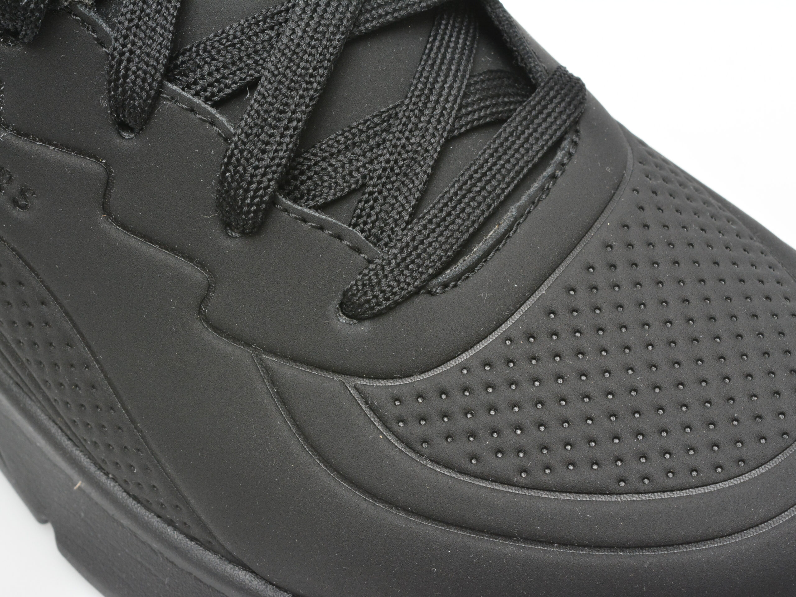 Pantofi sport SKECHERS negri, UNO LITE, din piele ecologica - imagine 2