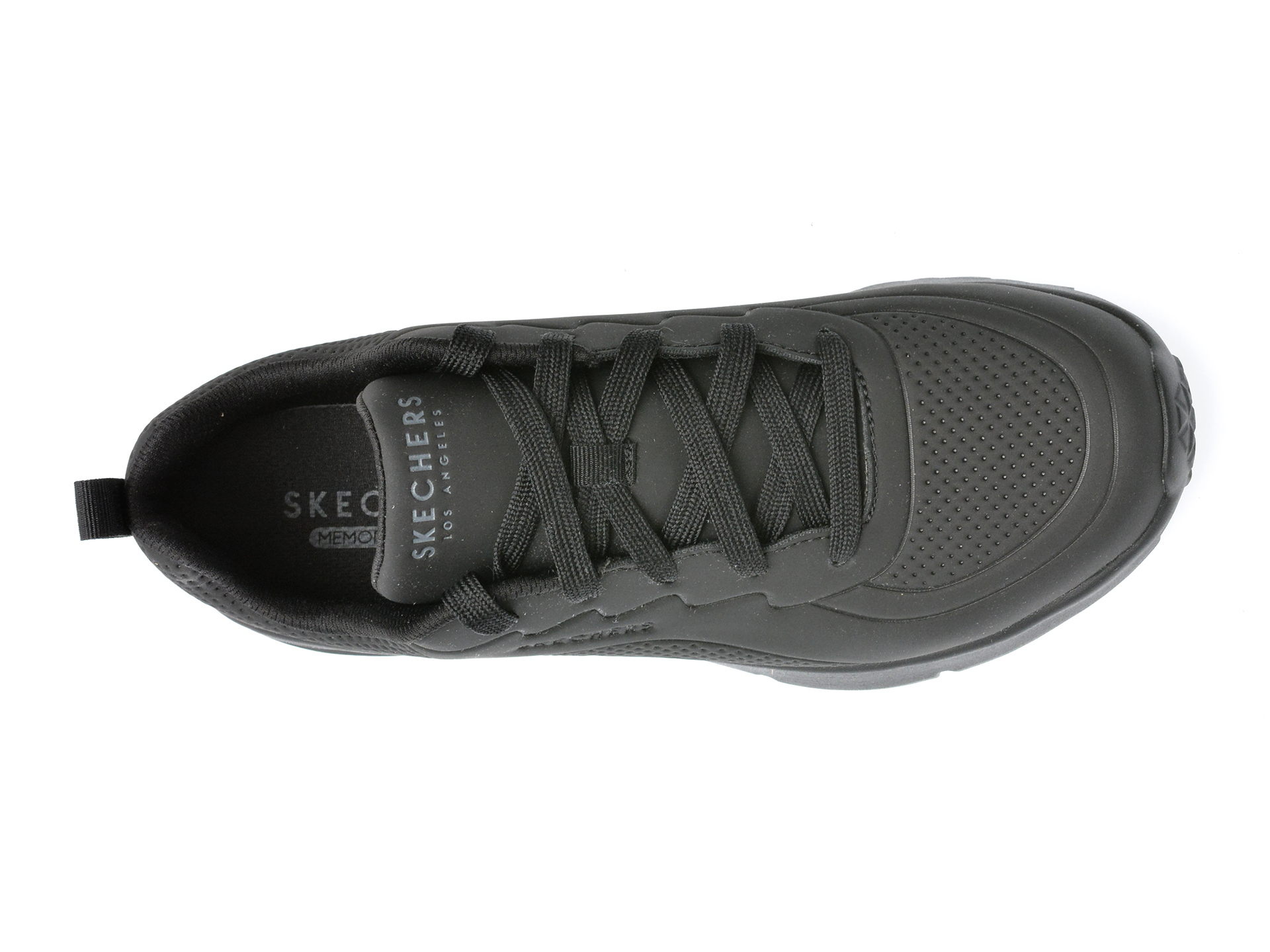 Pantofi sport SKECHERS negri, UNO LITE, din piele ecologica - imagine 6