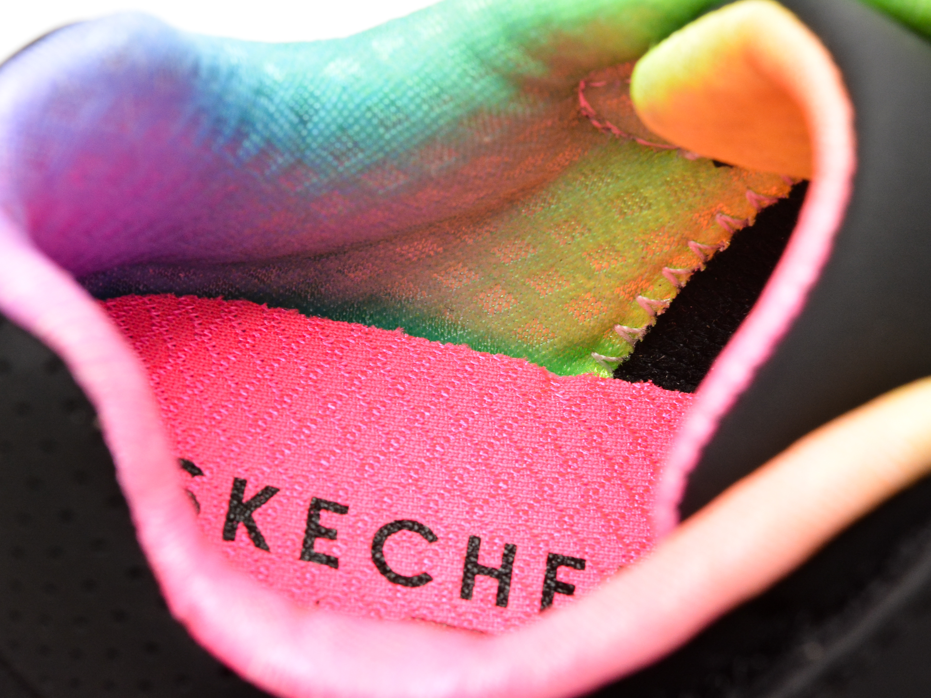 Pantofi sport SKECHERS negri, UNO LITE, din piele ecologica - imagine 3