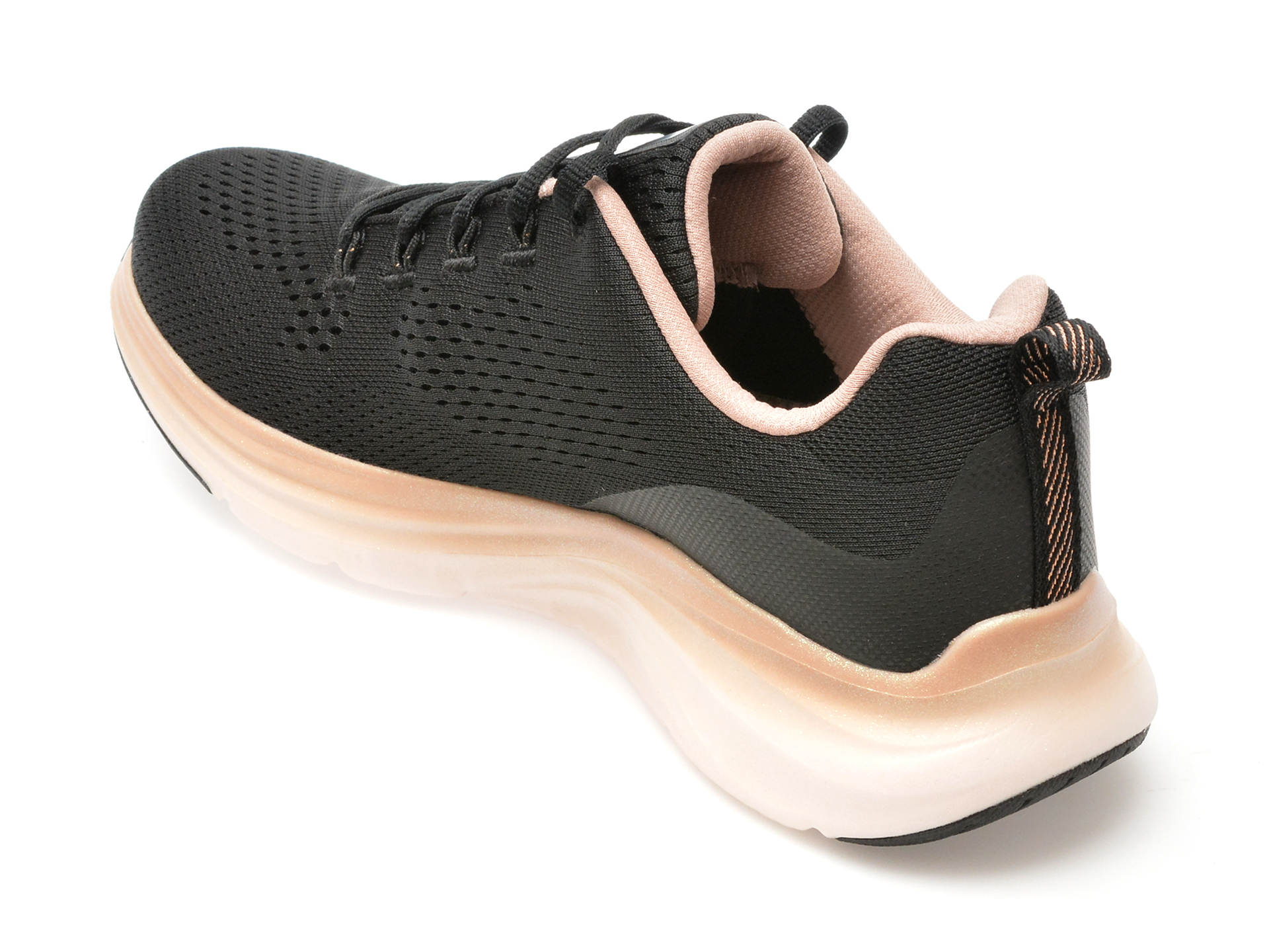 Pantofi sport SKECHERS negri, VAPOR FOAM, din material textil - imagine 5
