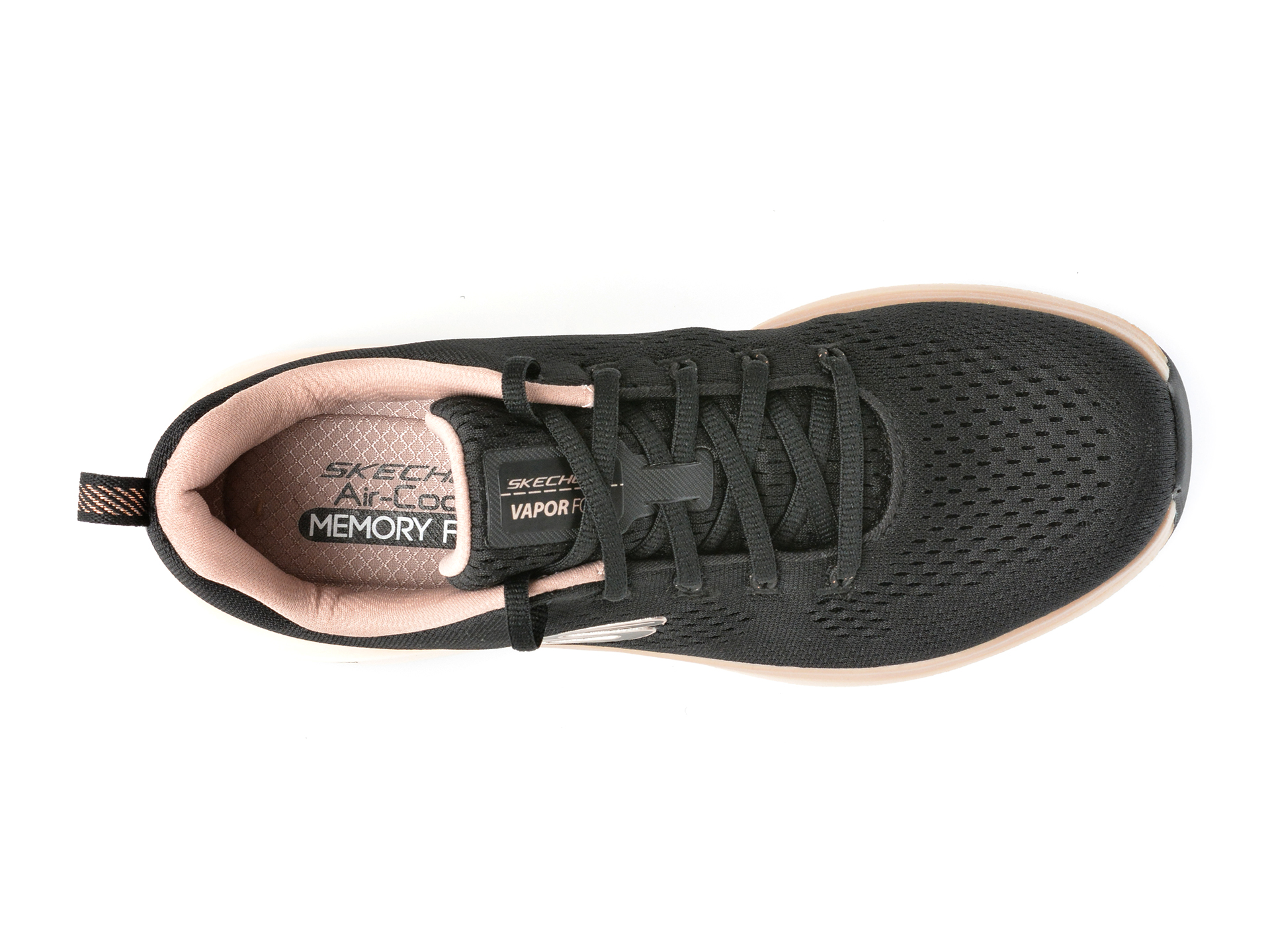 Pantofi sport SKECHERS negri, VAPOR FOAM, din material textil - imagine 6