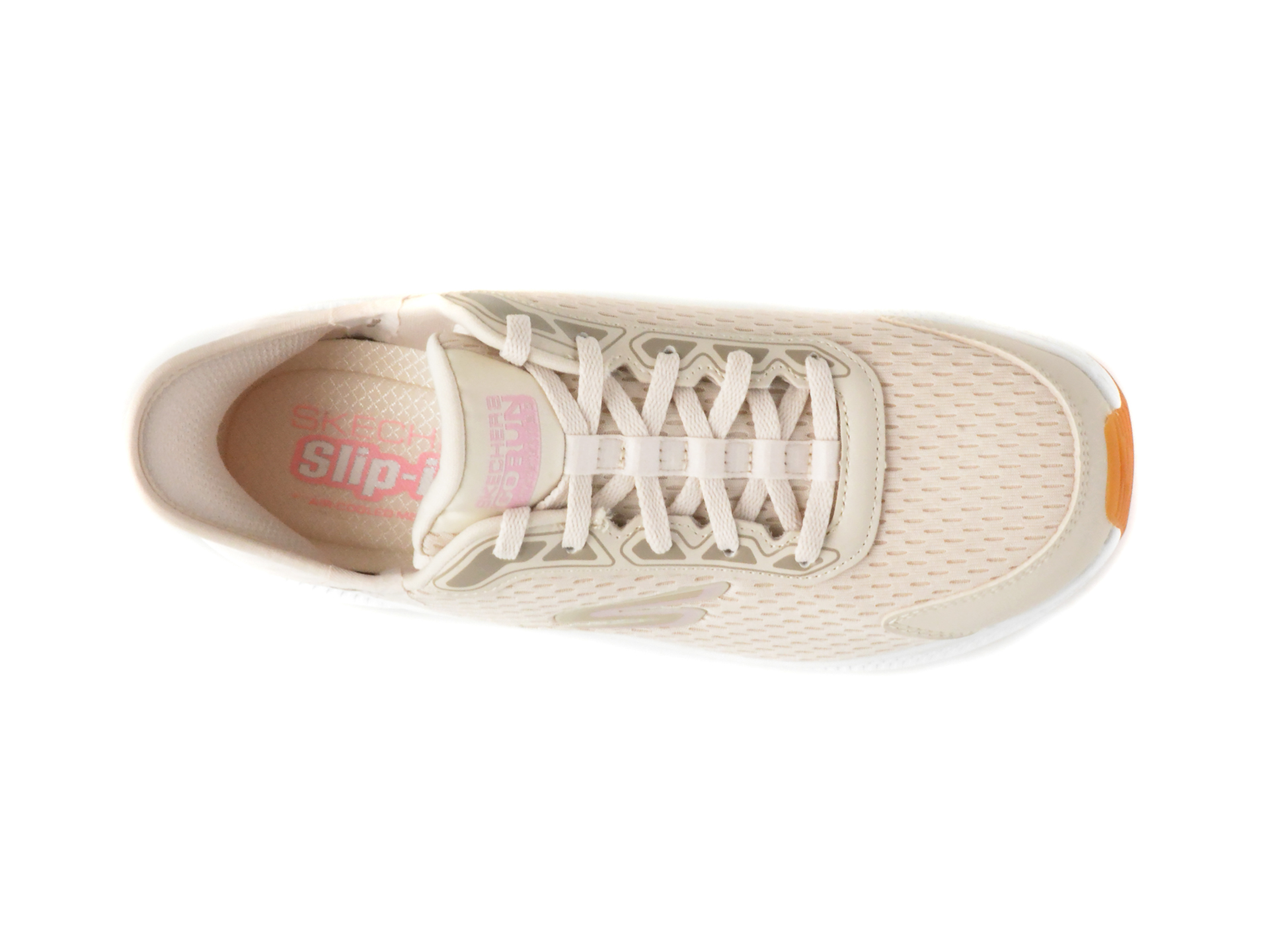 Pantofi sport SKECHERS nude, GO RUN CONSISTENT 2.0, din material textil - imagine 6