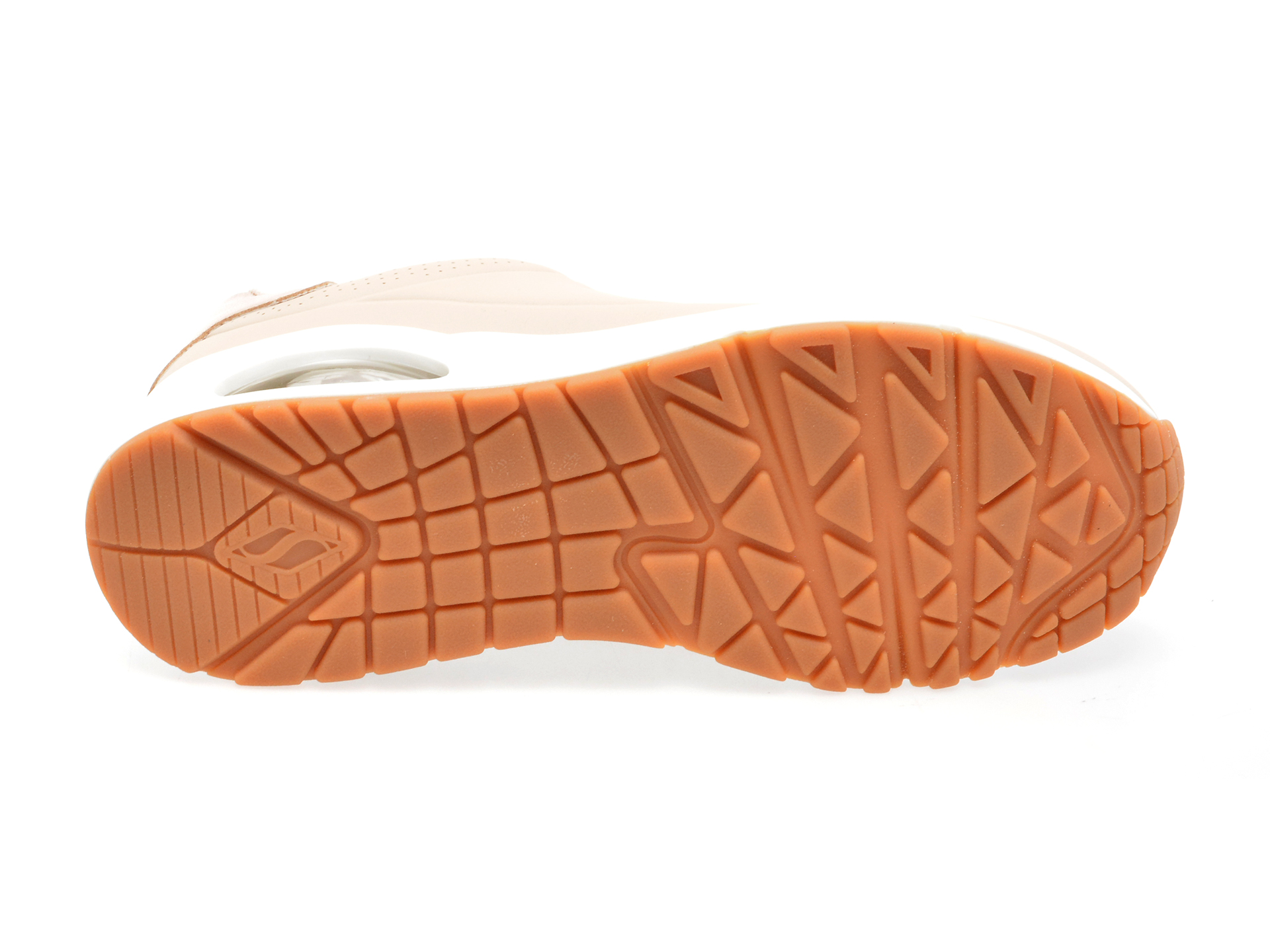 Pantofi sport SKECHERS nude, UNO, din piele ecologica - imagine 7