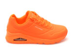 Pantofi sport SKECHERS portocalii, UNO, din piele ecologica