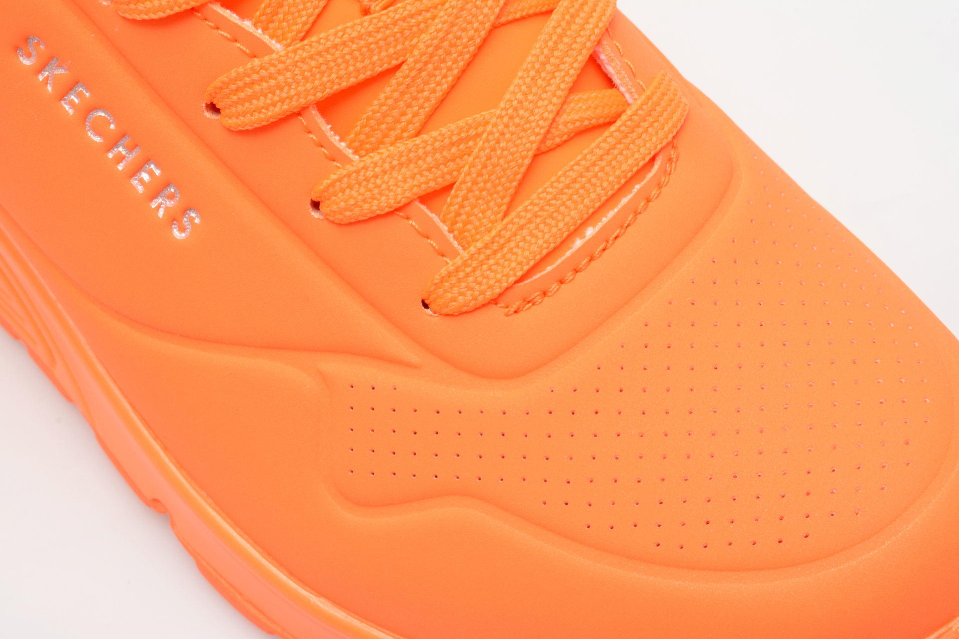 Pantofi sport SKECHERS portocalii, UNO, din piele ecologica - imagine 2