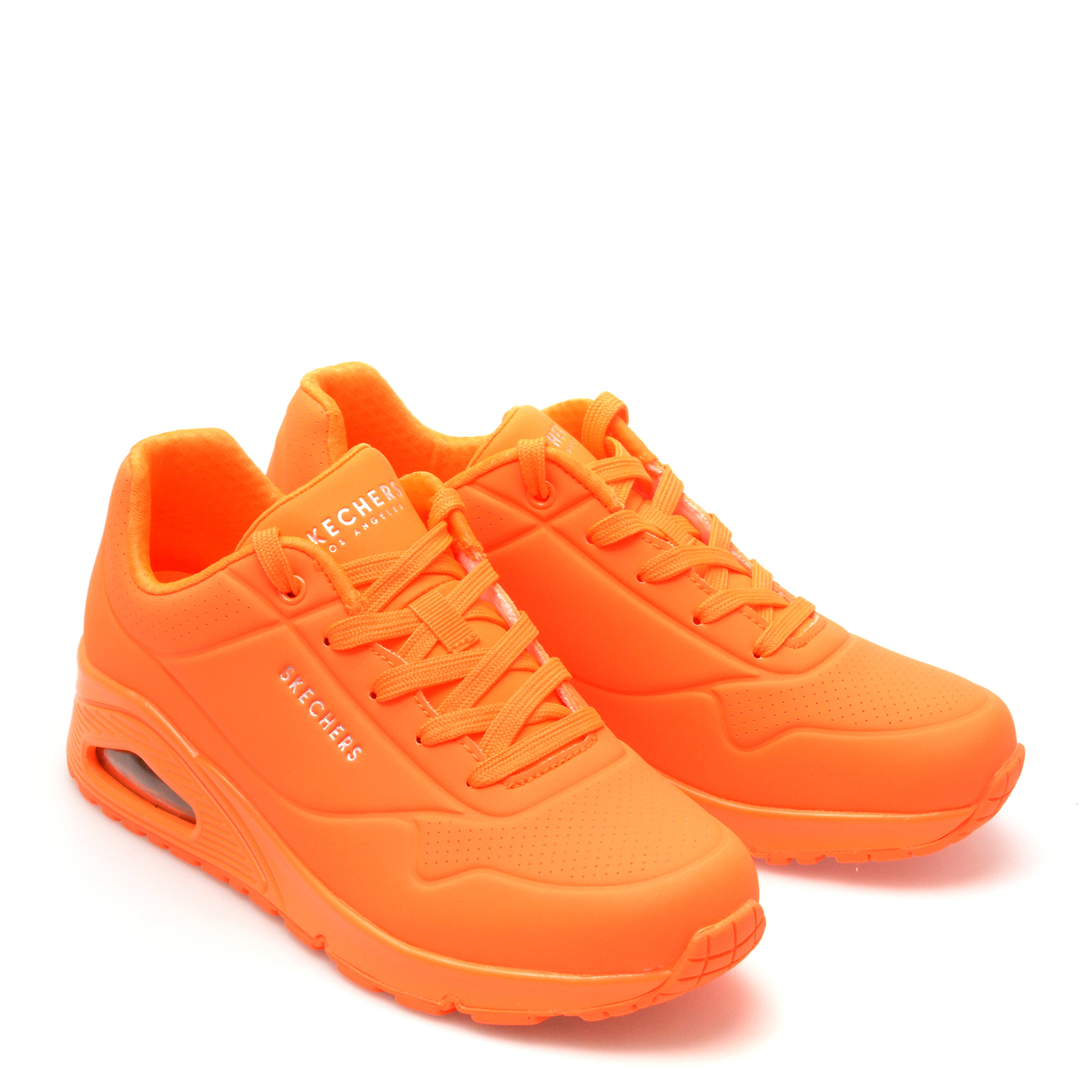 Pantofi sport SKECHERS portocalii, UNO, din piele ecologica - imagine 4