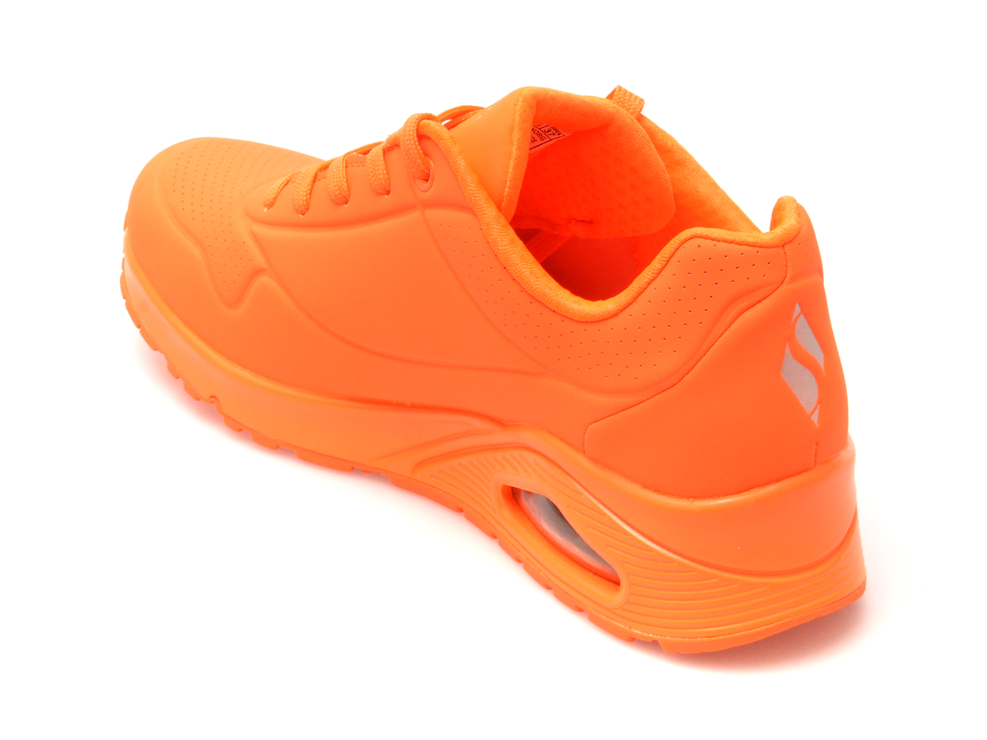 Pantofi sport SKECHERS portocalii, UNO, din piele ecologica - imagine 5