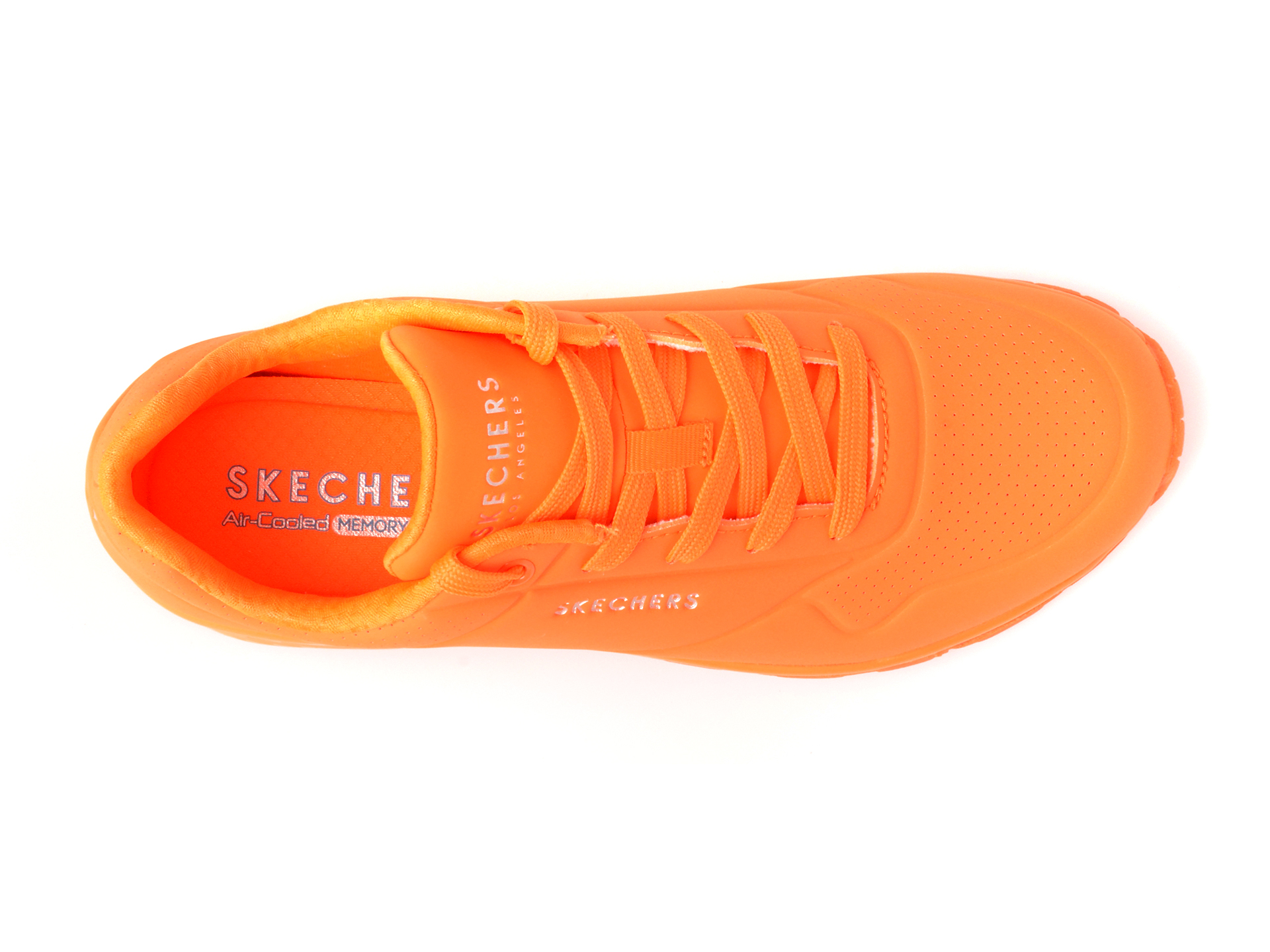 Pantofi sport SKECHERS portocalii, UNO, din piele ecologica - imagine 6