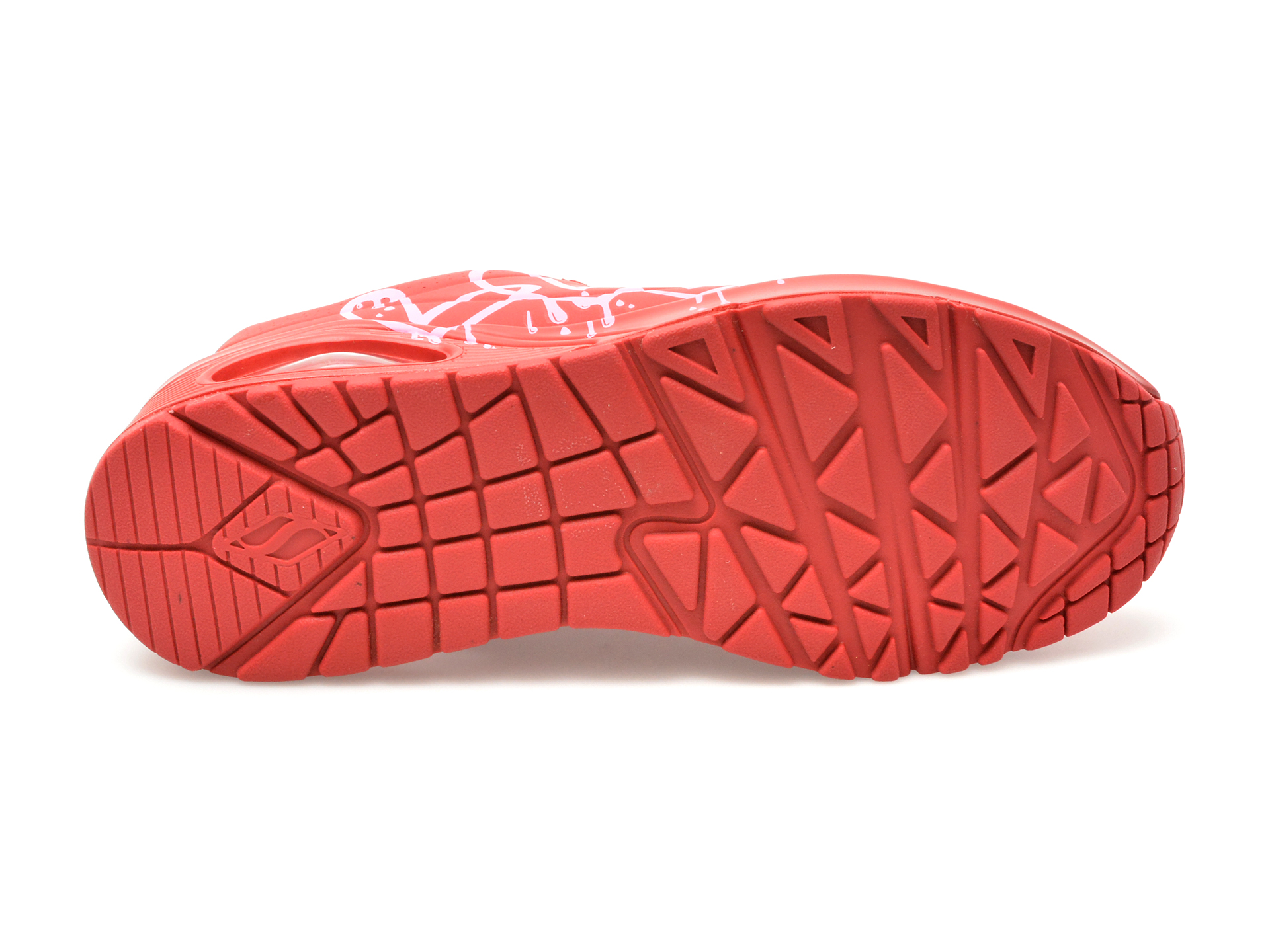 Pantofi sport SKECHERS rosii, UNO, din piele ecologica - imagine 7