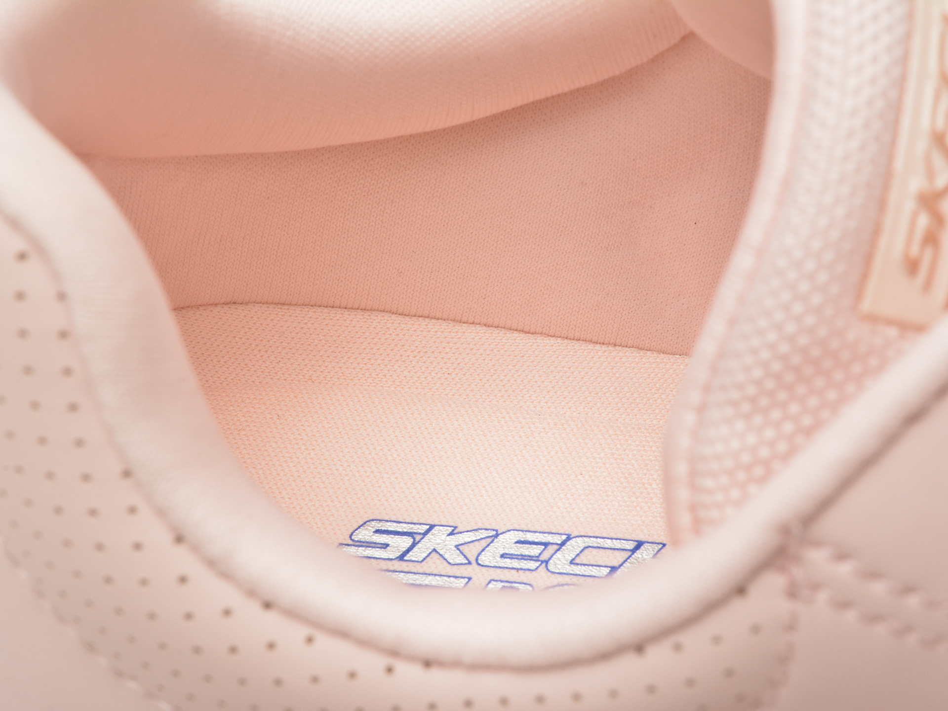 Pantofi sport SKECHERS roz, BOBS GEO, din piele ecologica - imagine 3
