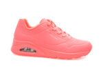 Pantofi sport SKECHERS roz, UNO, din piele ecologica