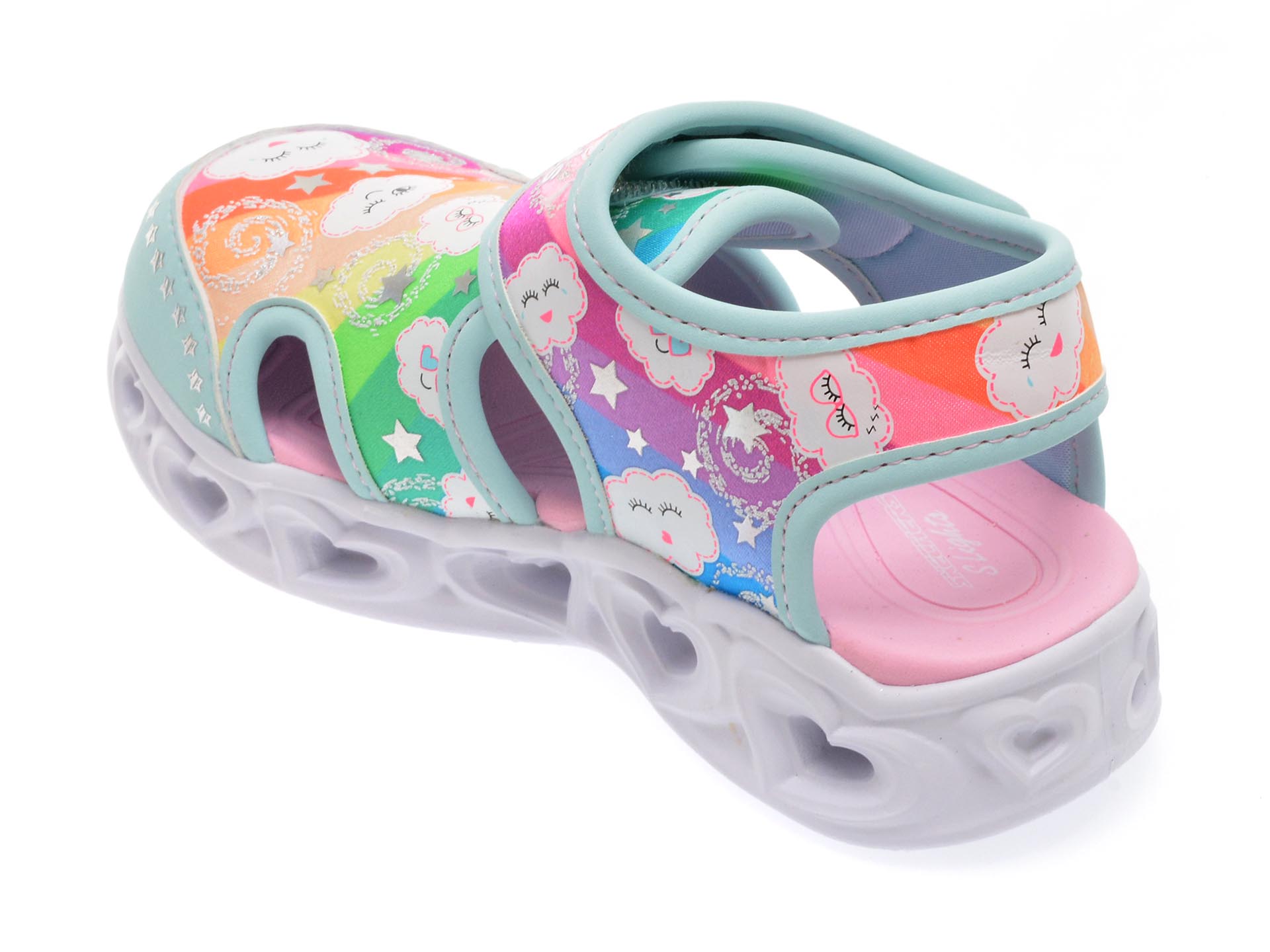 Pantofi sport SKECHERS verzi, 302977N, din material textil - imagine 5
