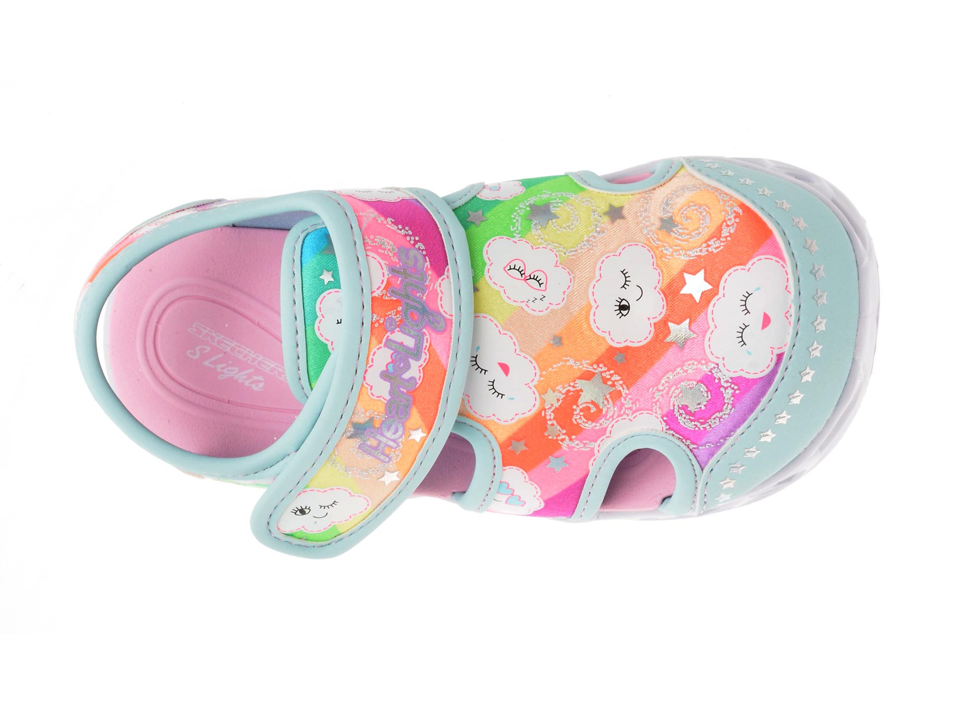 Pantofi sport SKECHERS verzi, 302977N, din material textil - imagine 6