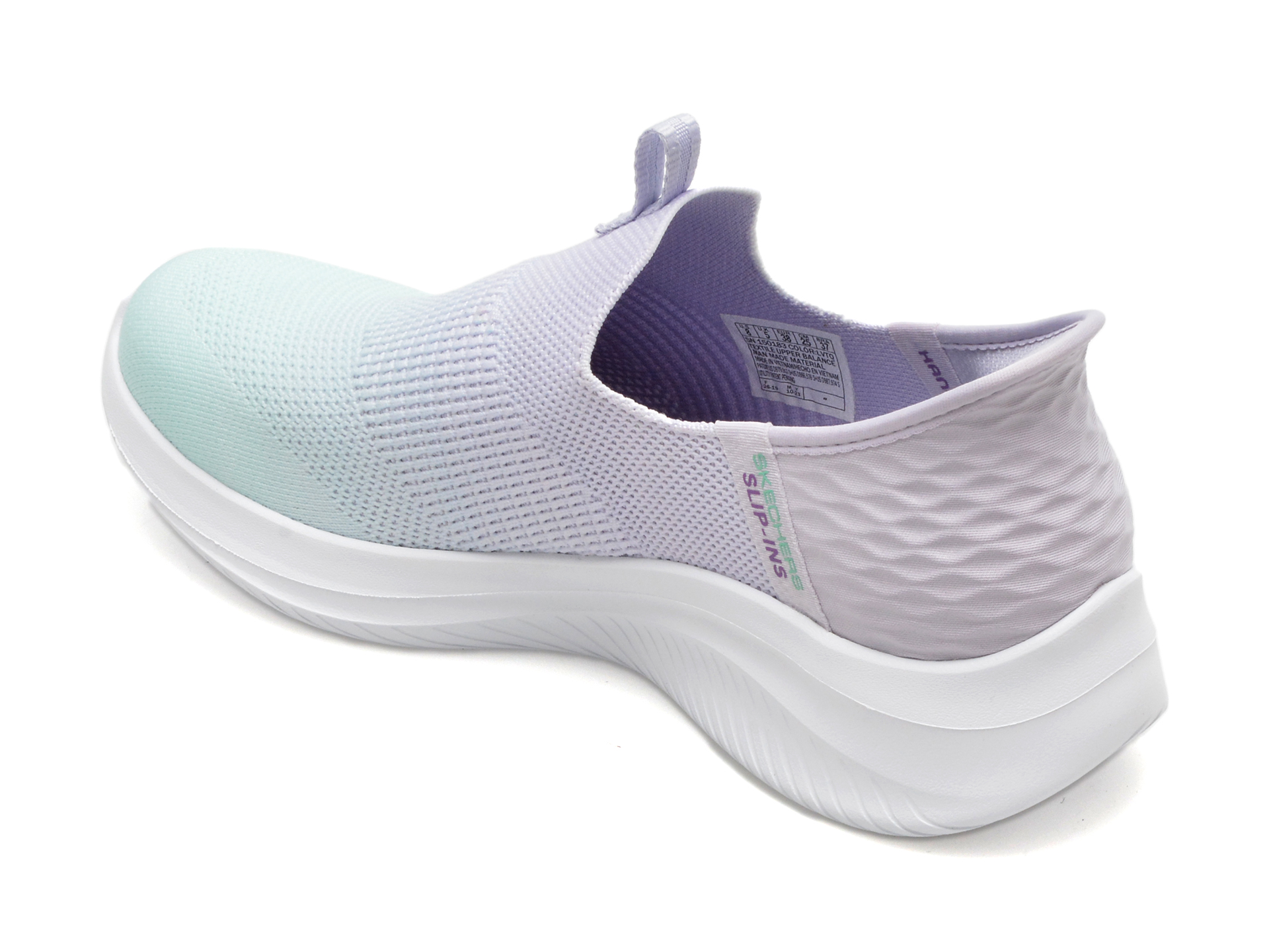 Pantofi sport SKECHERS verzi, ULTRA FLEX 3.0, din material textil - imagine 5