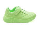 Pantofi sport SKECHERS verzi, UNO LITE, din piele ecologica