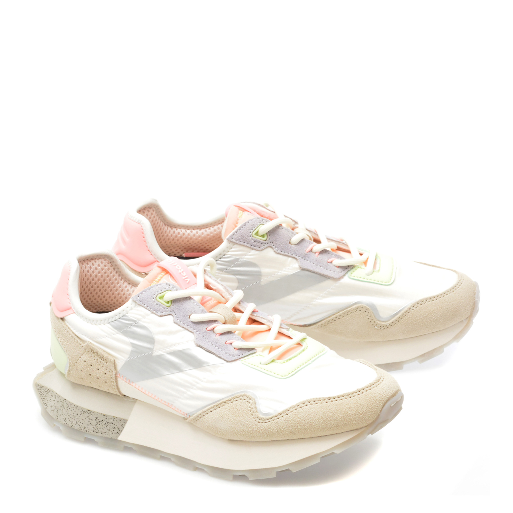 Pantofi sport VICTORIA albi, 8803107, din material textil - imagine 4