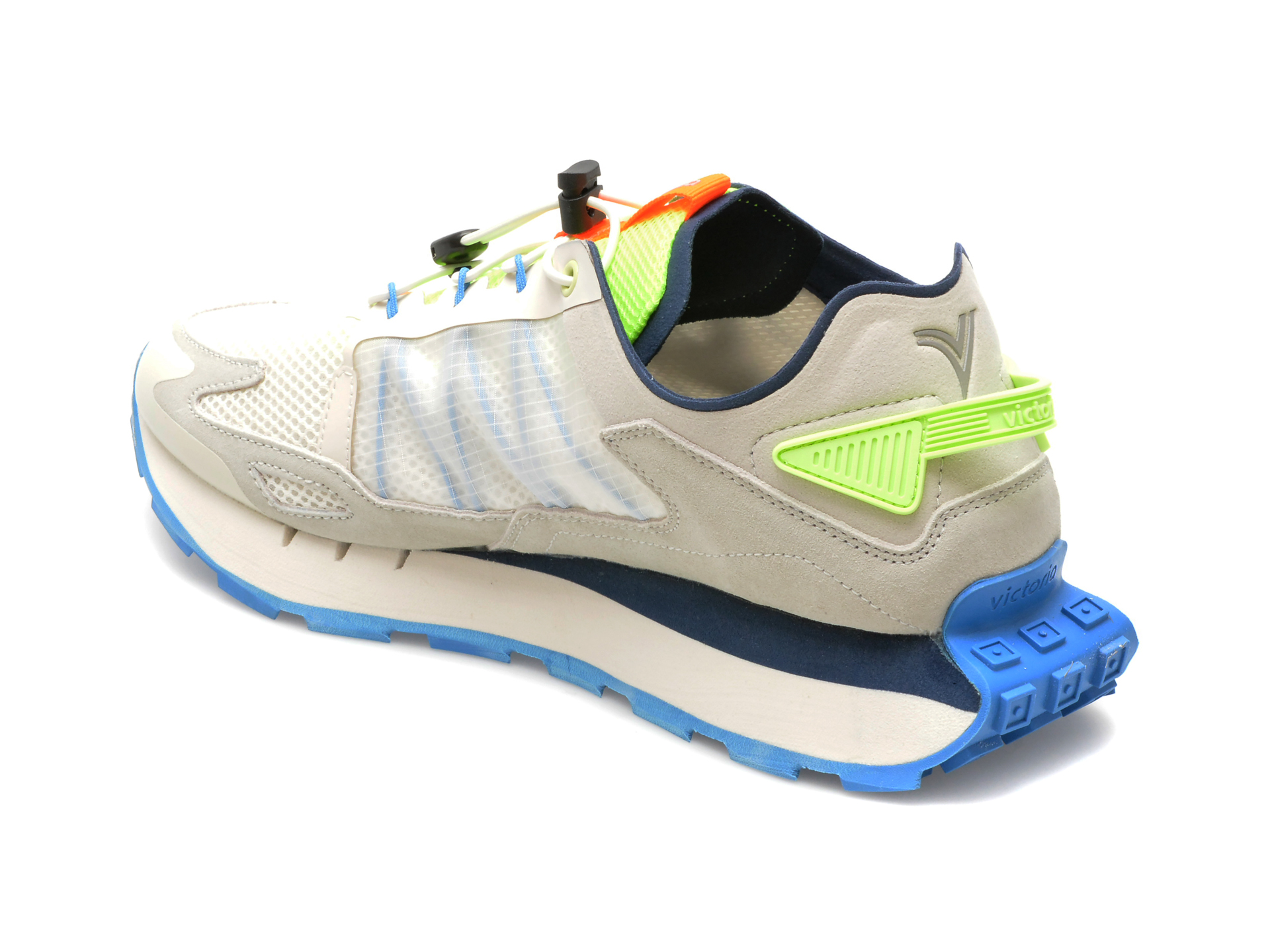 Pantofi sport VICTORIA albi, 8803111, din material textil - imagine 5