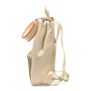 Rucsac DESIGUAL alb, SAKP20, din piele ecologica
