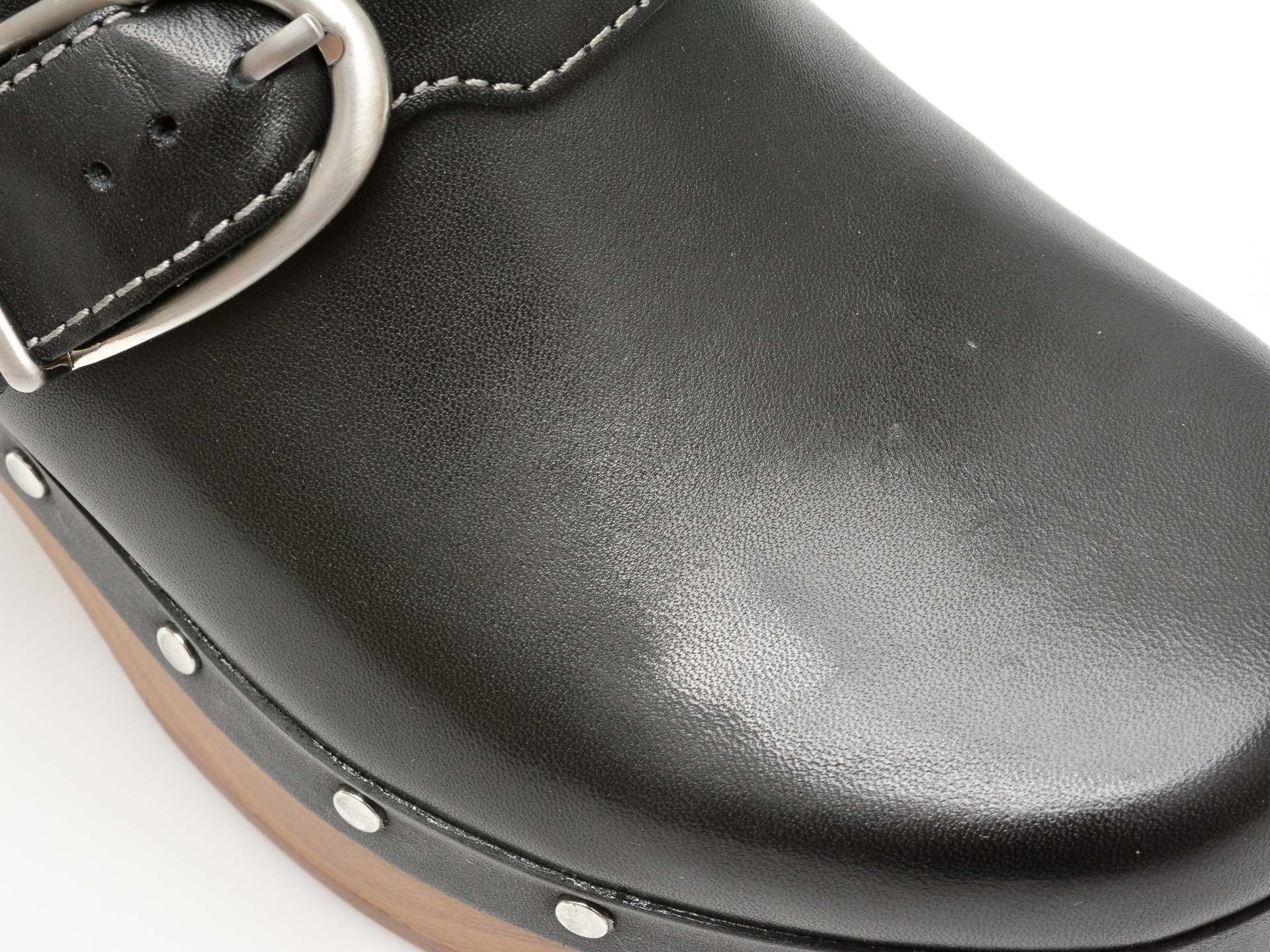 Saboti casual CLARKS negri, SIVANNE SUN, din piele naturala - imagine 2
