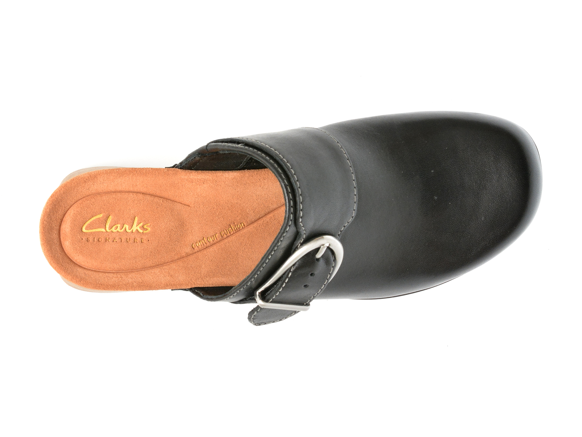 Saboti casual CLARKS negri, SIVANNE SUN, din piele naturala - imagine 6